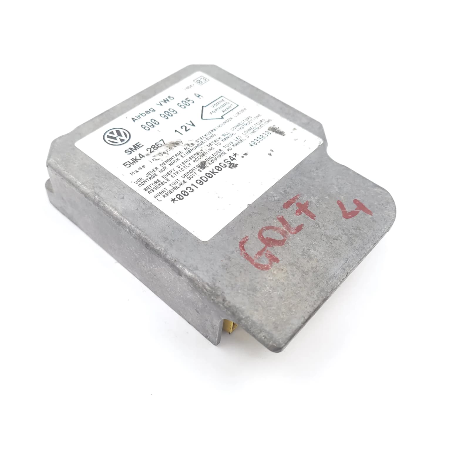 Airbag control module VW GOLF 4 1997–2004 6Q0909605A – 1
