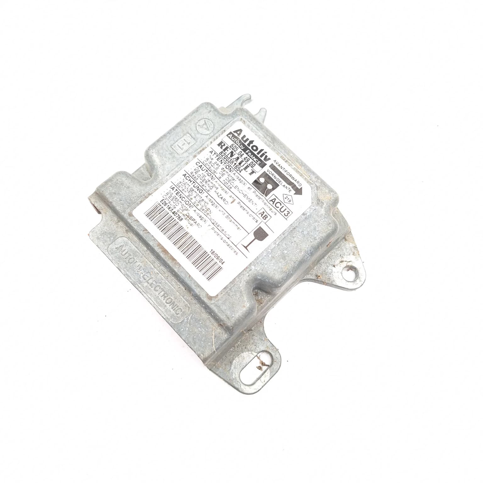 Airbag control module Renault KANGOO (KC) 1997–2007 605044900 – 1
