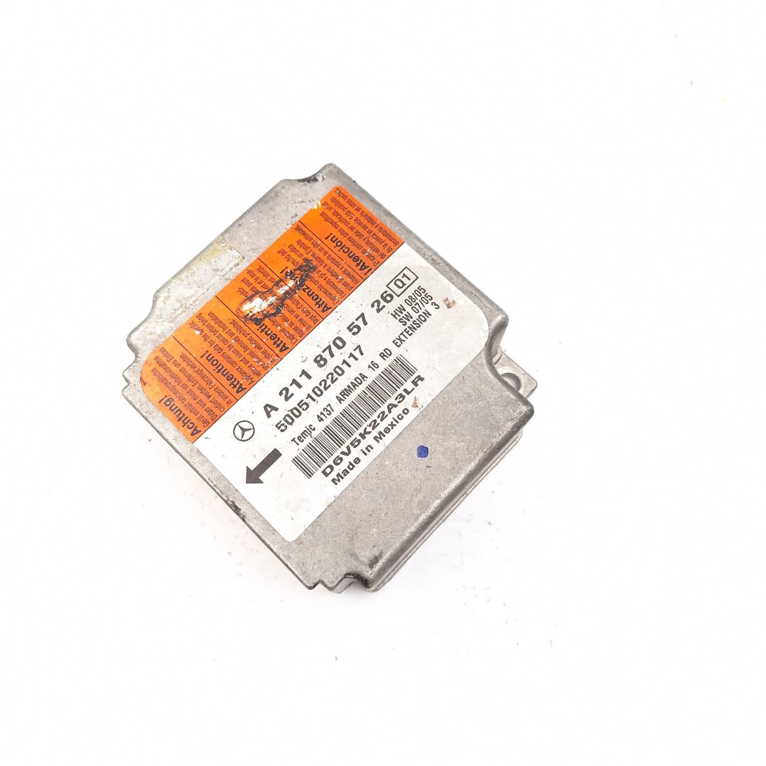 Airbag control module Mercedes-Benz E-CLASS (W211) 2002–2009 A2118705726 – 1