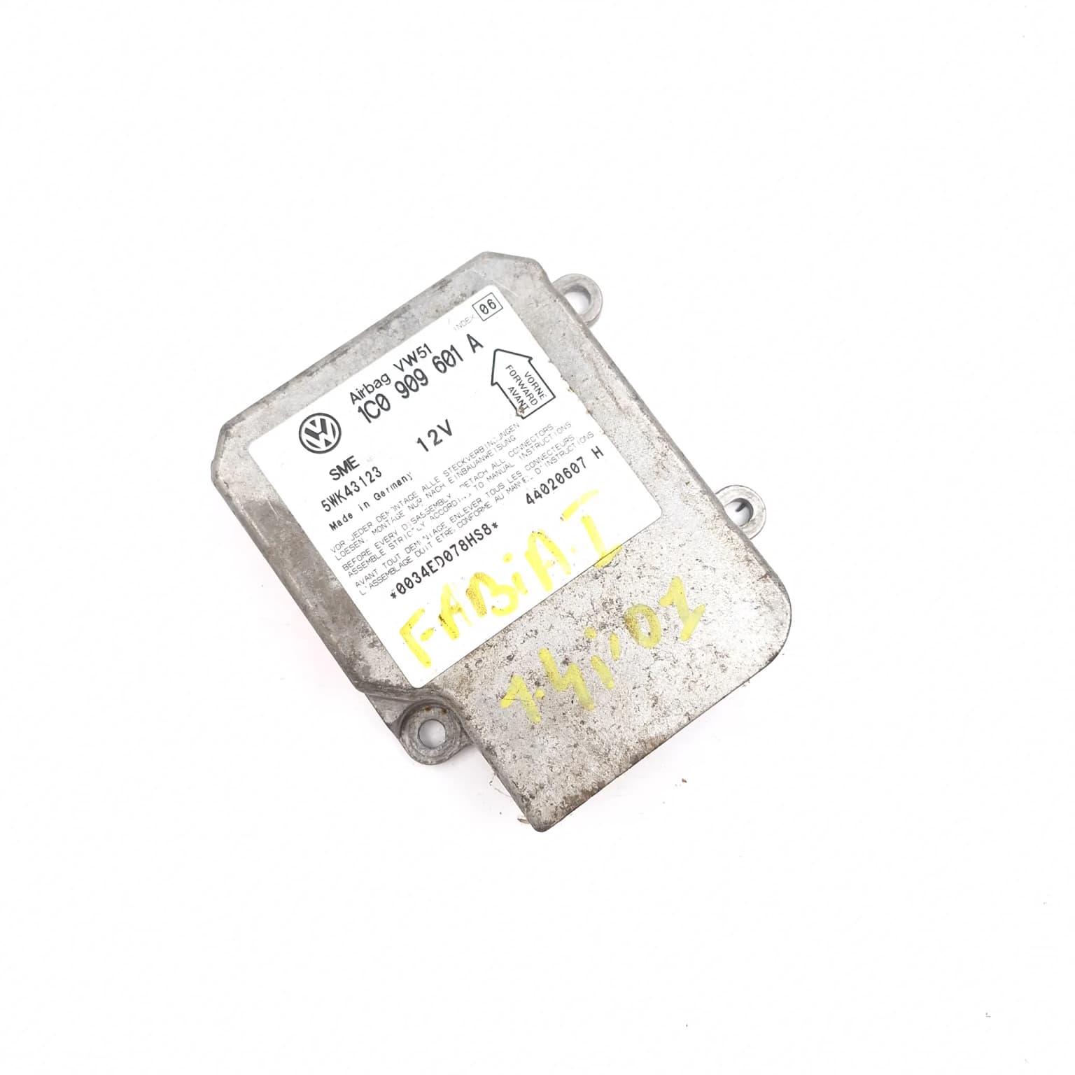 Airbag control module Skoda FABIA 1 1999–2007 1C0909601A – 1
