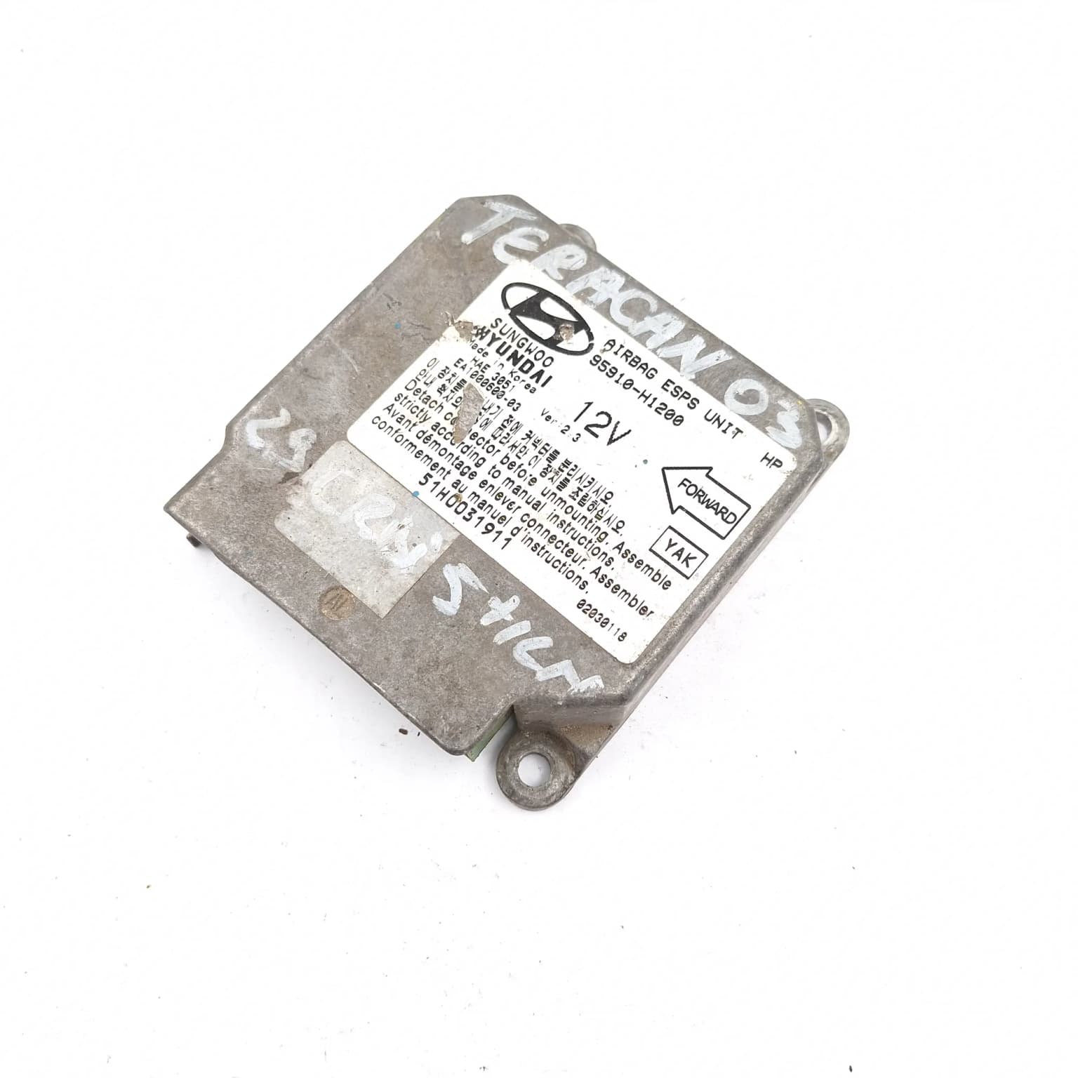 Calculateur d'airbag Hyundai TERRACAN (HP) 2001–2007 95910H1200 – 1