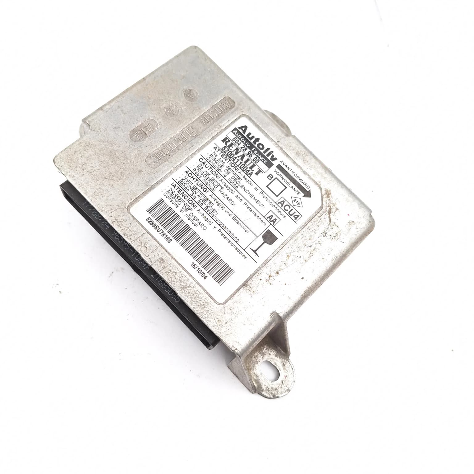 Airbag control module Renault MEGANE 2 2002–2010 8200411004A – 1