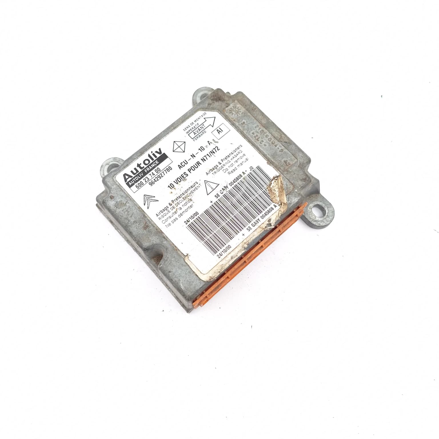 Calculateur d'airbag Citroen XSARA (N0, N1, N2) 1997–2006 9642927780 – 1