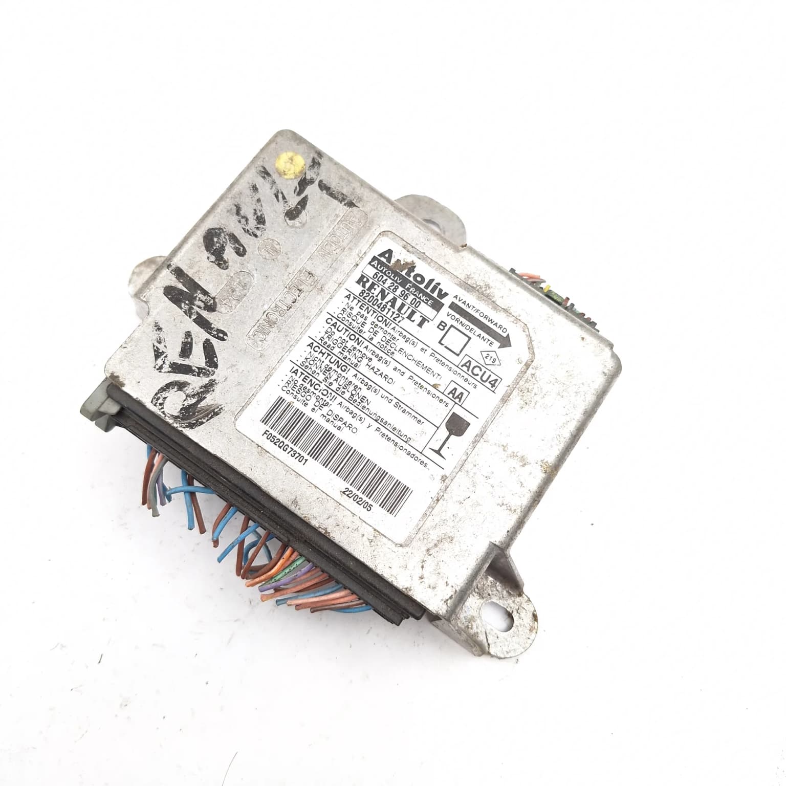 Airbag control module Renault MEGANE 2 2002–2010 8200481127 – 1