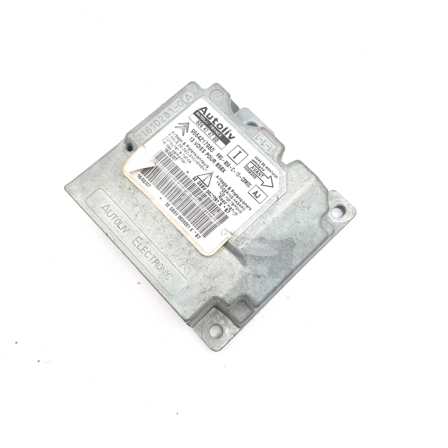 Calculateur d'airbag Citroen C4 Picasso 1 (UD) 2007–2013 9664217980 – 1