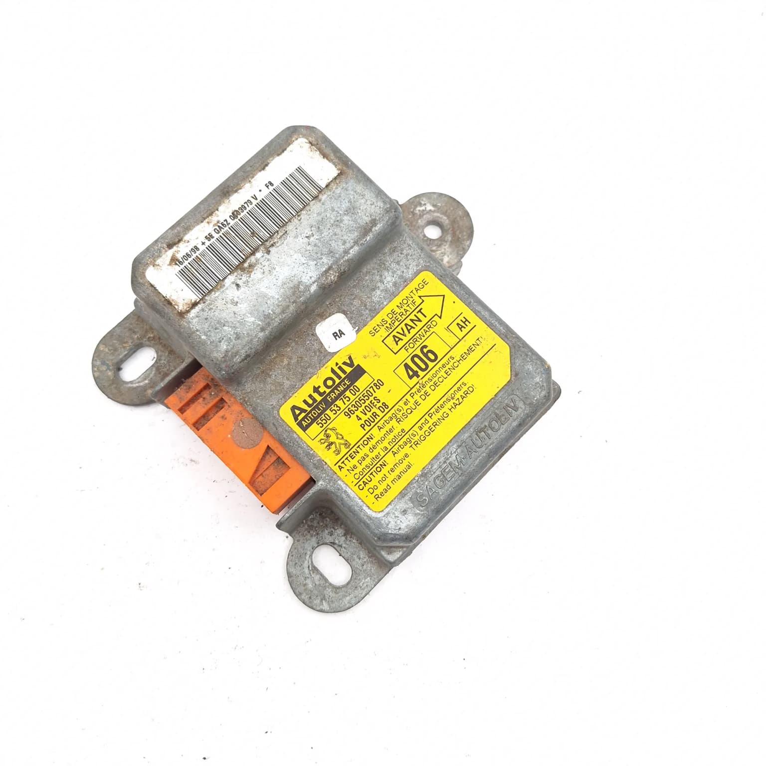 Airbag control module Peugeot 406 1995–2004 9630550780 – 1