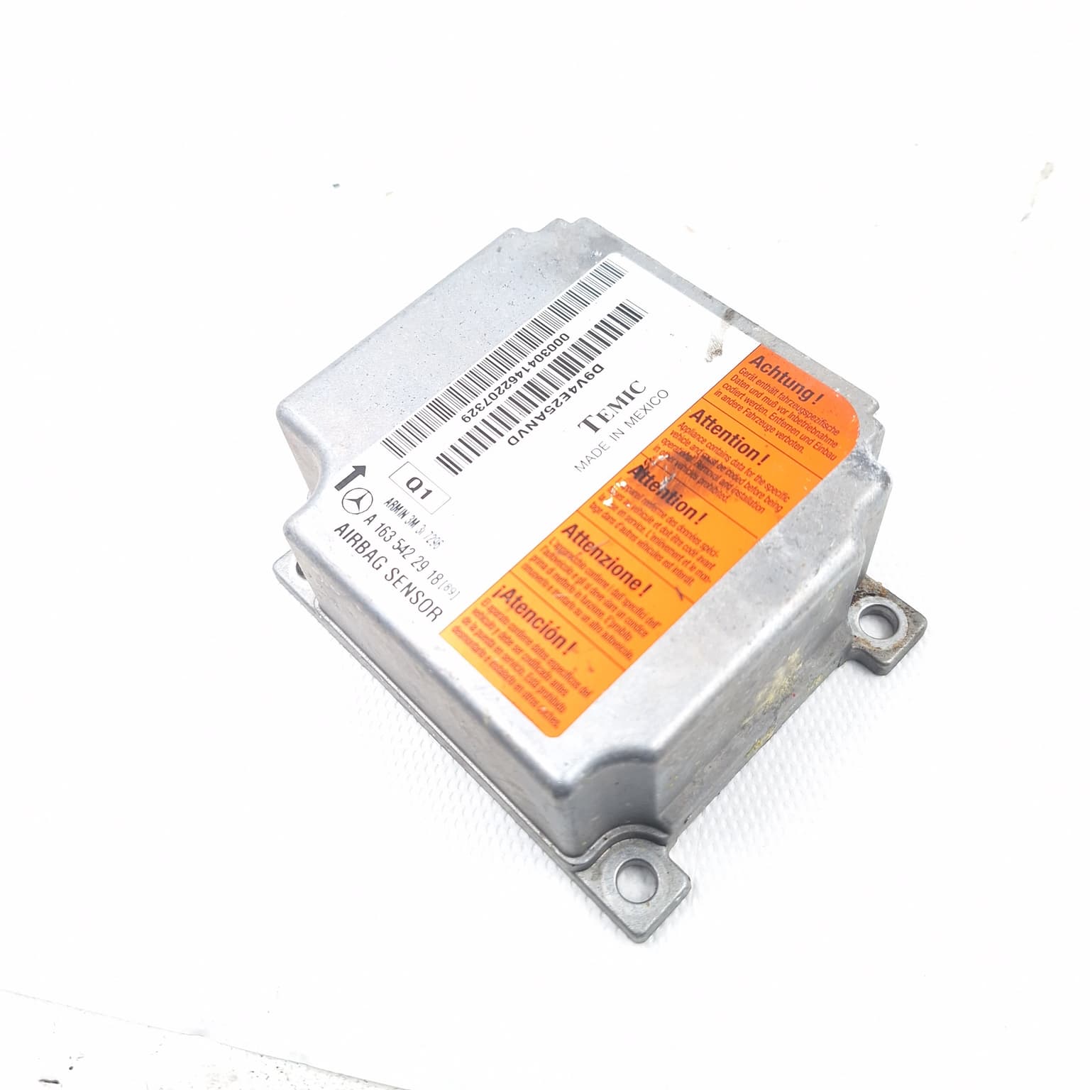 Airbag impact sensor Mercedes-Benz ML / M-CLASS (W163) 1997–2005 A1635422918 – 1