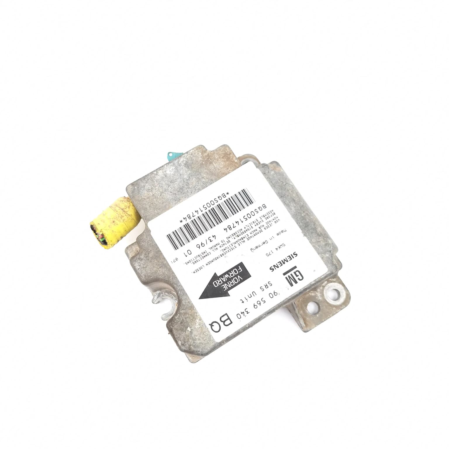 Airbag control module Opel VECTRA B 1995–2002 90569340 – 1