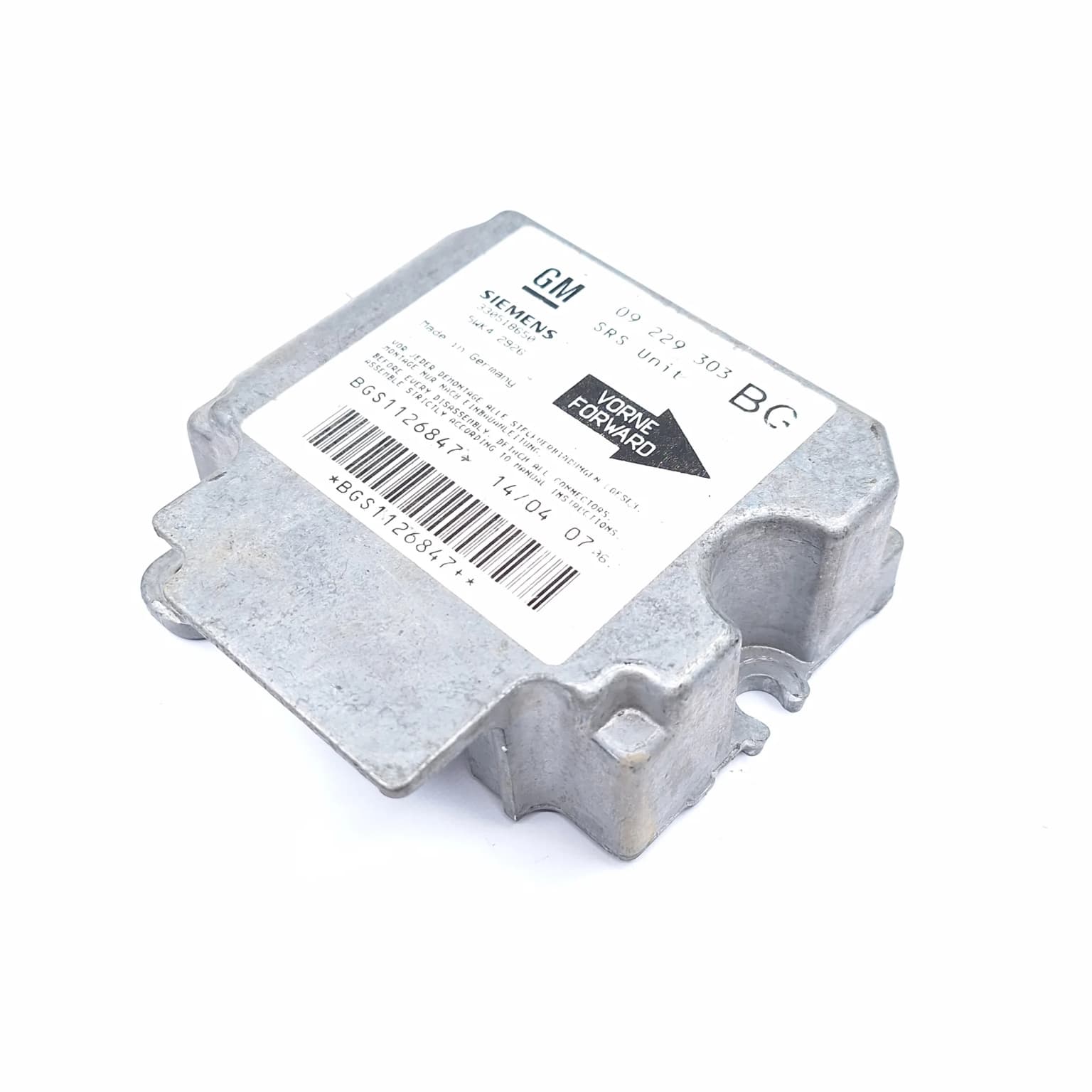 Airbag control module Opel ZAFIRA A (F75) 1999–2005 330518650 – 1
