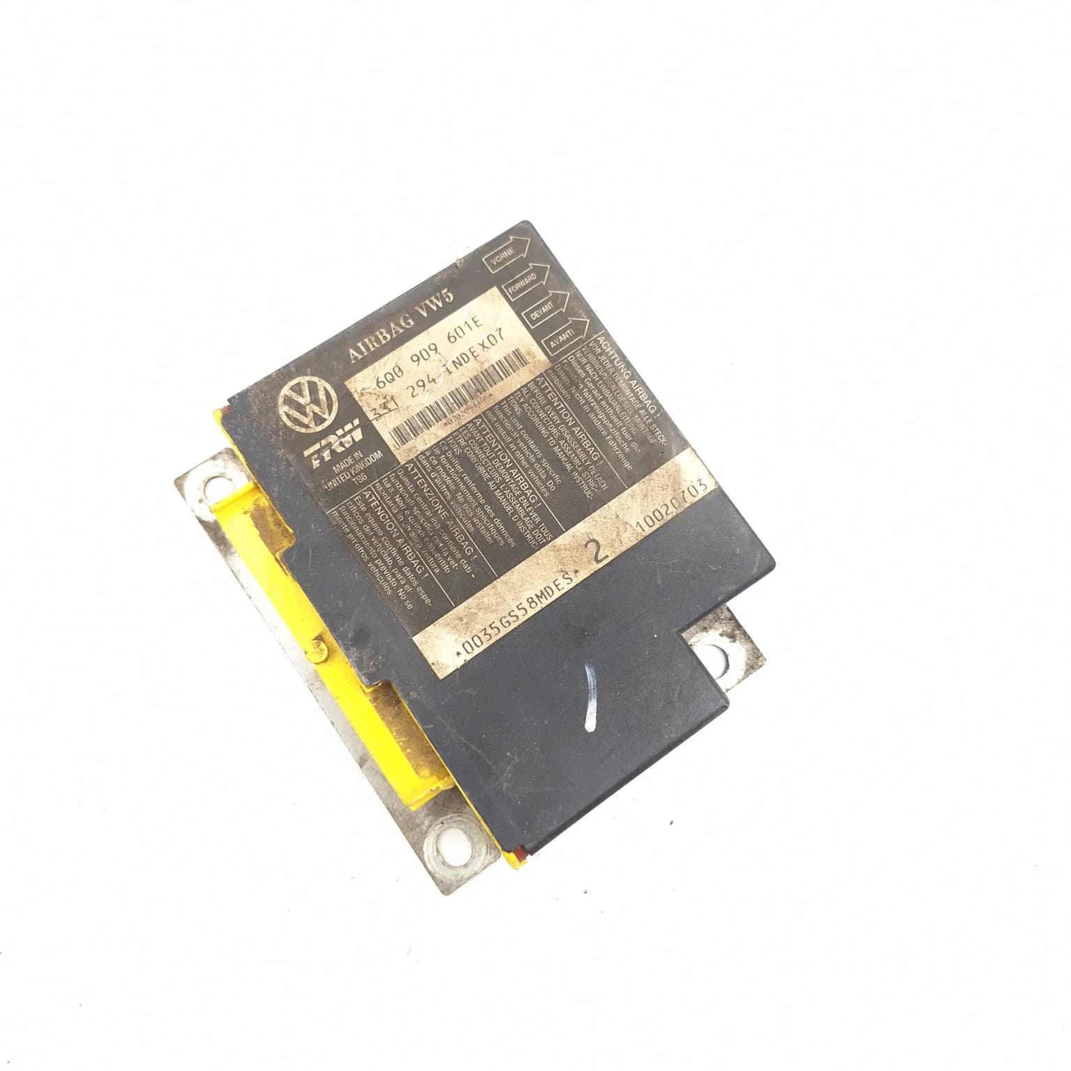 Airbag control module VW POLO (9N, 9N3) 2002–2010 6Q0909601E – 1