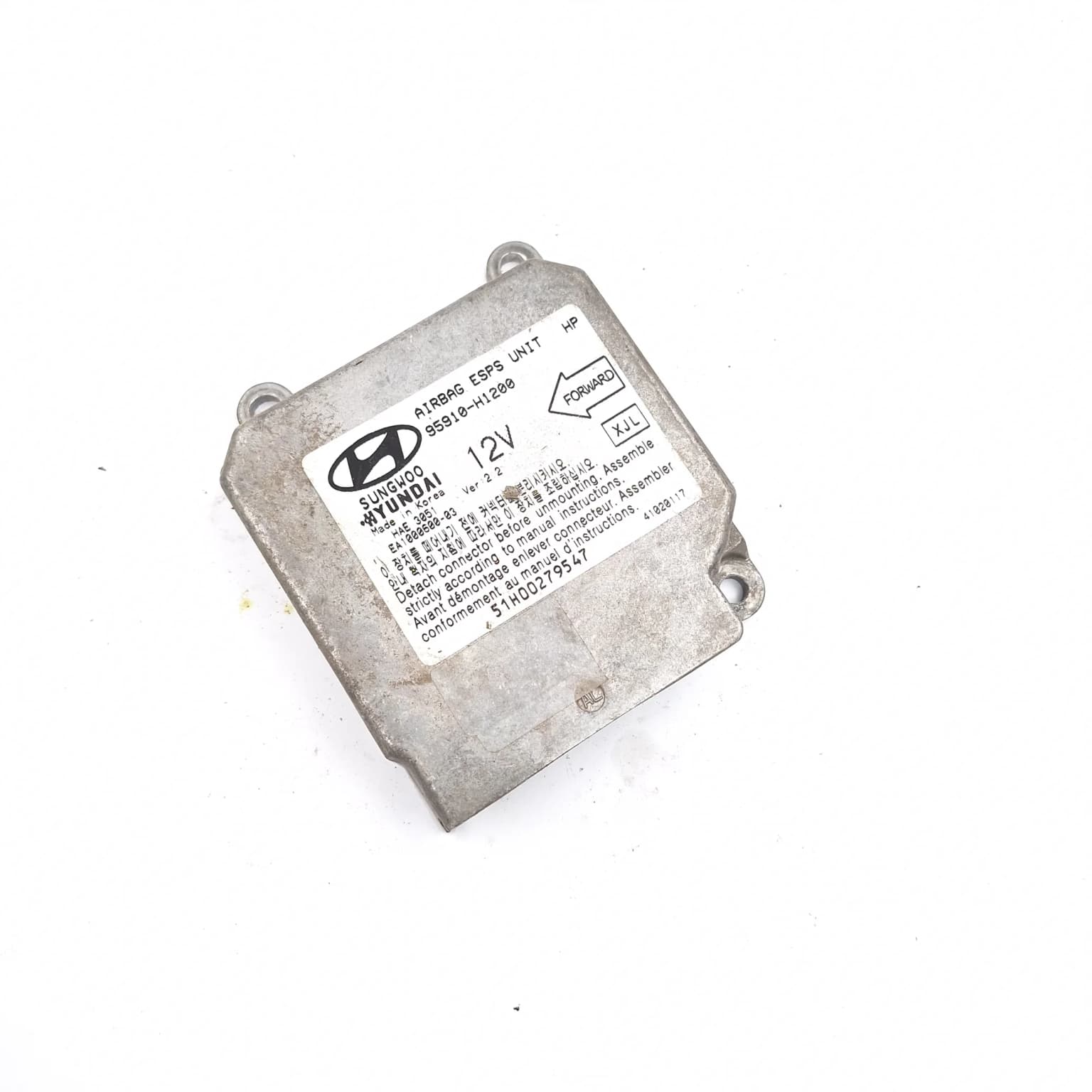 Calculateur d'airbag Hyundai TERRACAN (HP) 2001–2007 95910H1200 – 1