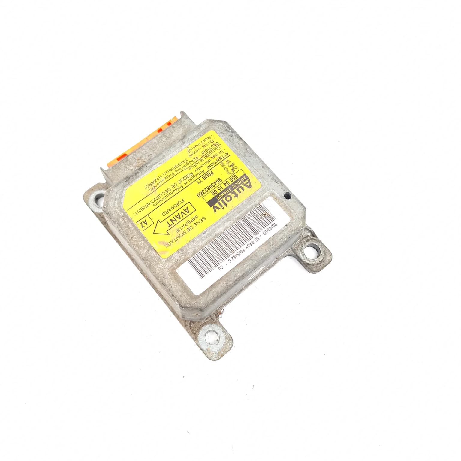 Airbag control module Peugeot 206 1998–2013 9643082380 – 1