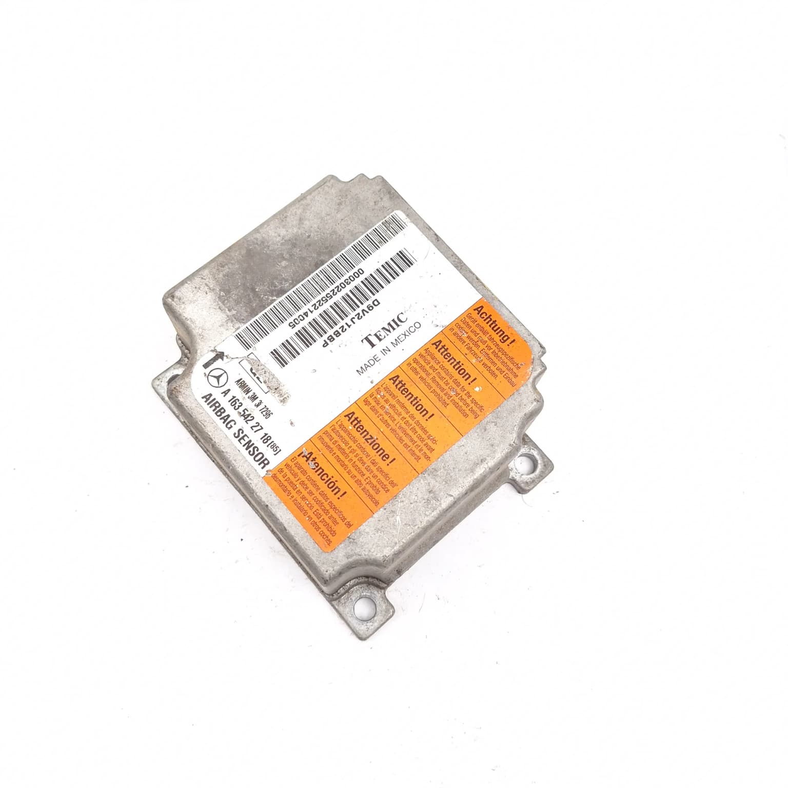 Airbag control module Mercedes-Benz ML / M-CLASS (W163) 1997–2005 A1635422718 – 1