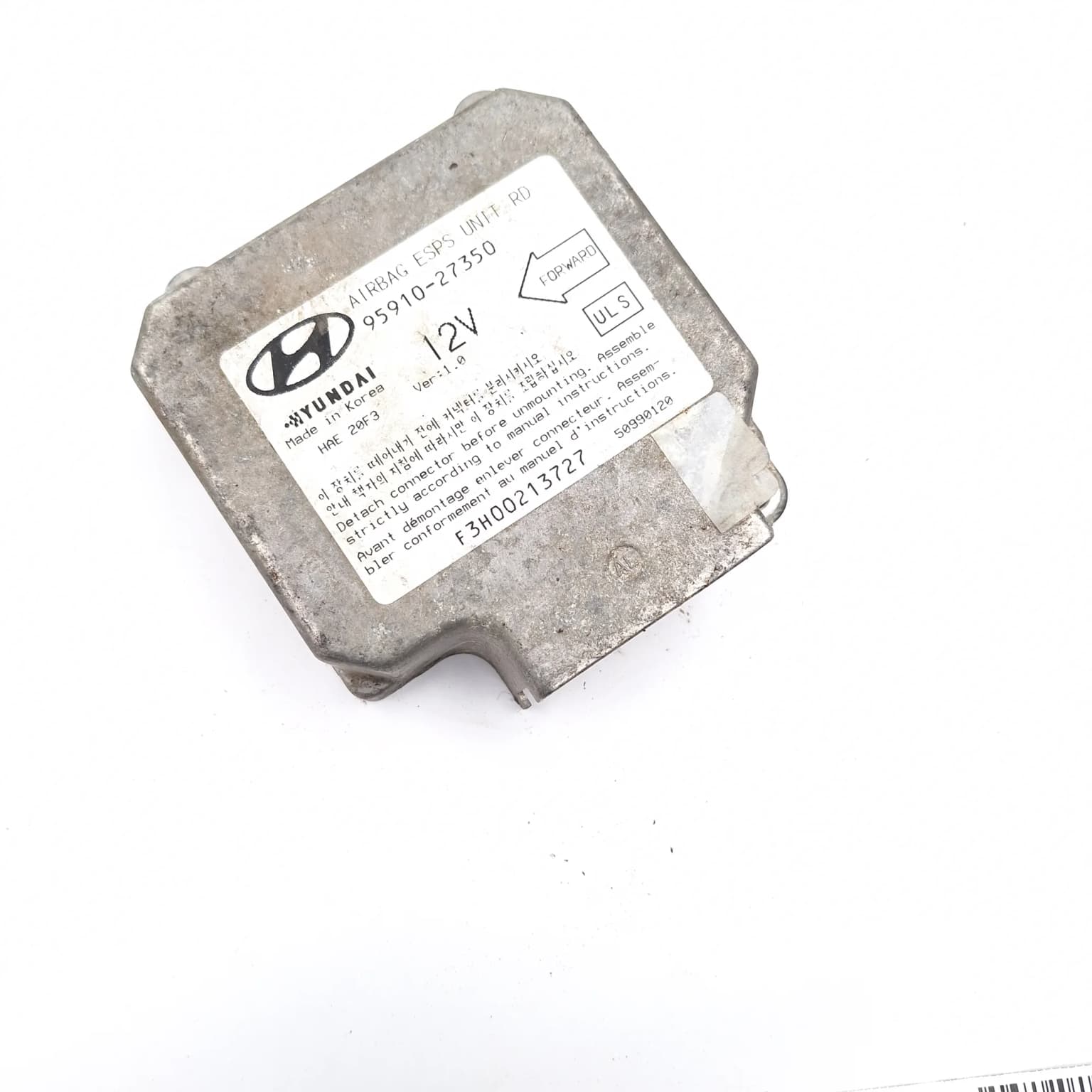 Calculateur d'airbag Hyundai COUPE (GK) 2002–2009 9591027350 – 1