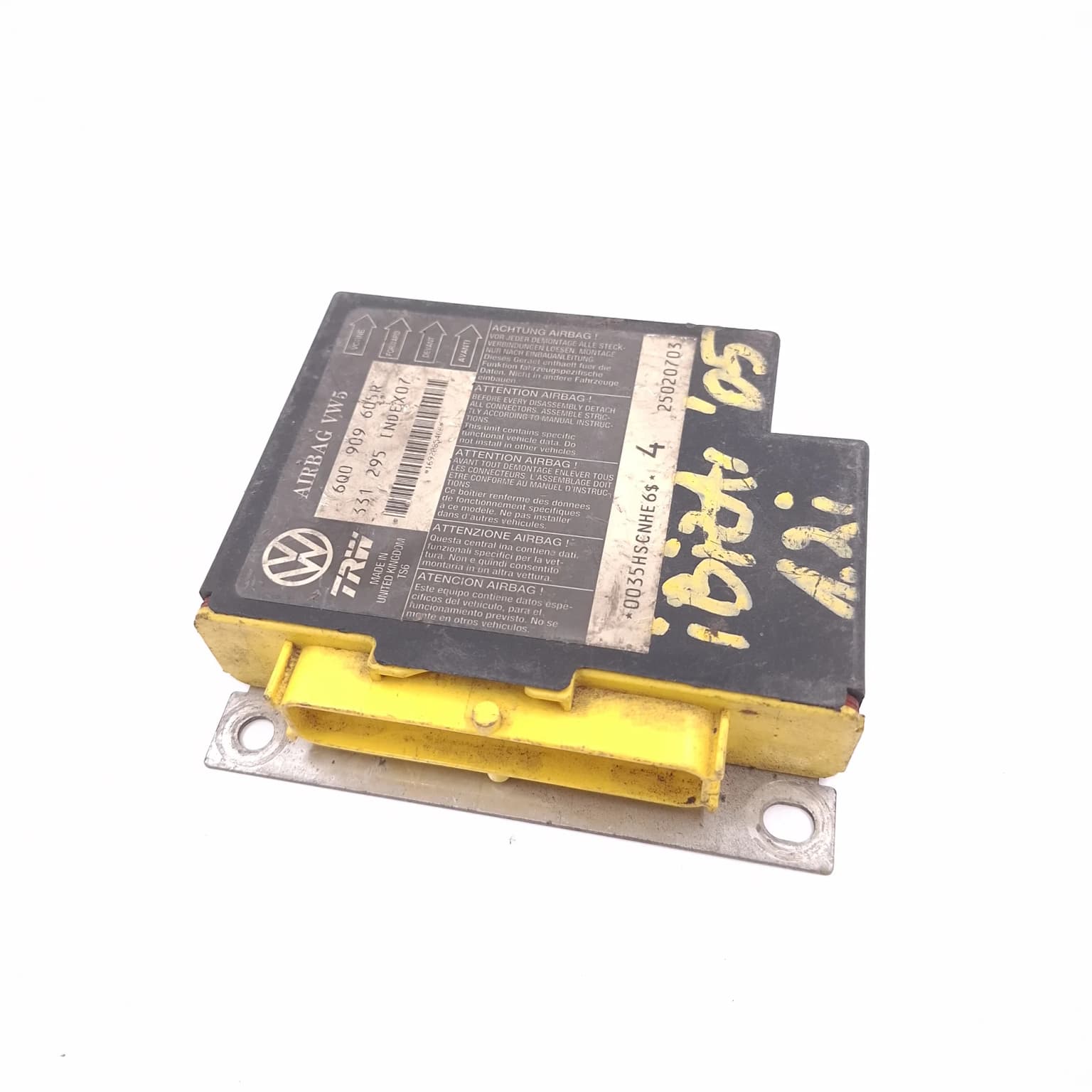 Airbag control module Seat IBIZA Mk 4 (6L) 2002–2008 6Q0909605R – 1