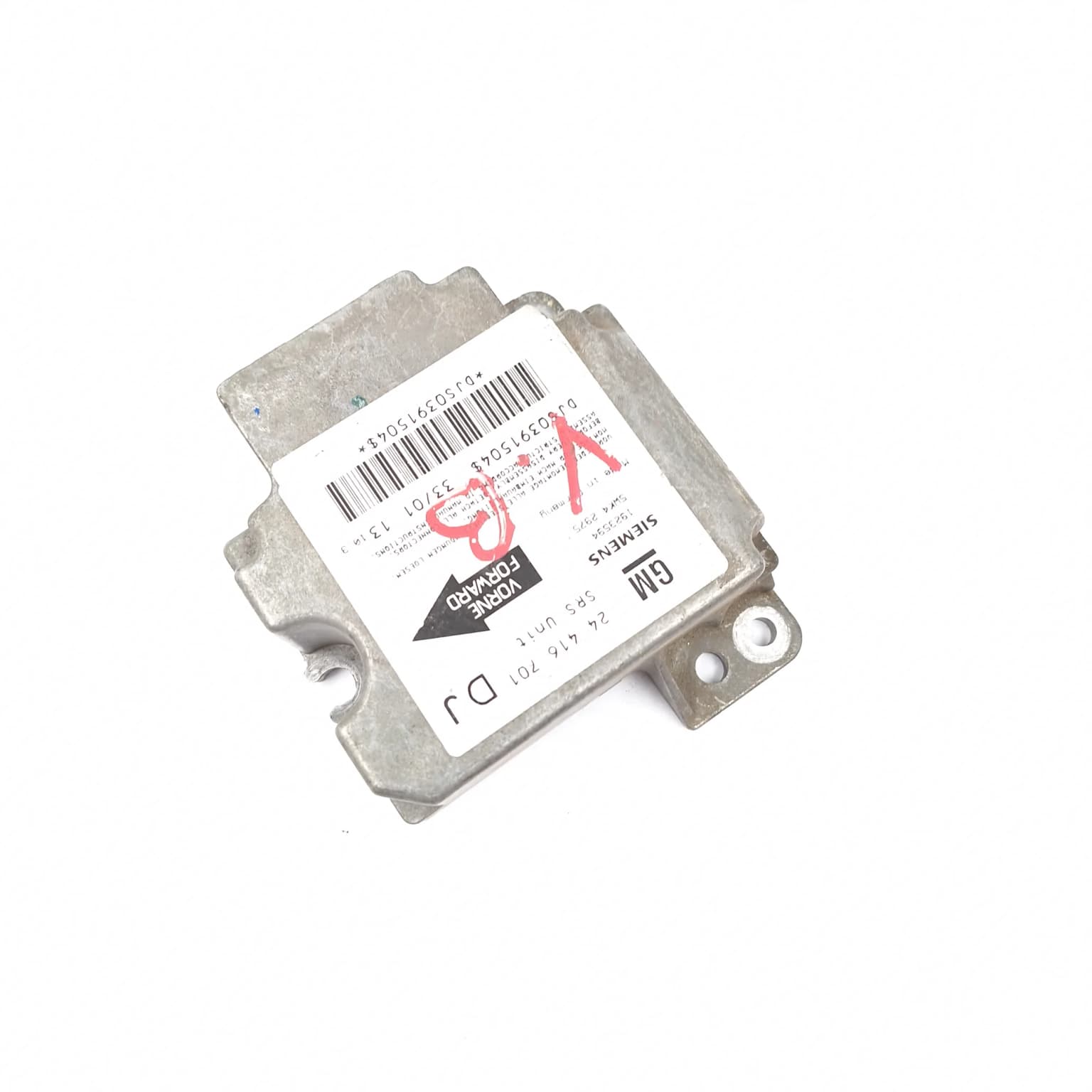 Calculateur d'airbag Opel VECTRA B 1995–2002 24416701 – 1