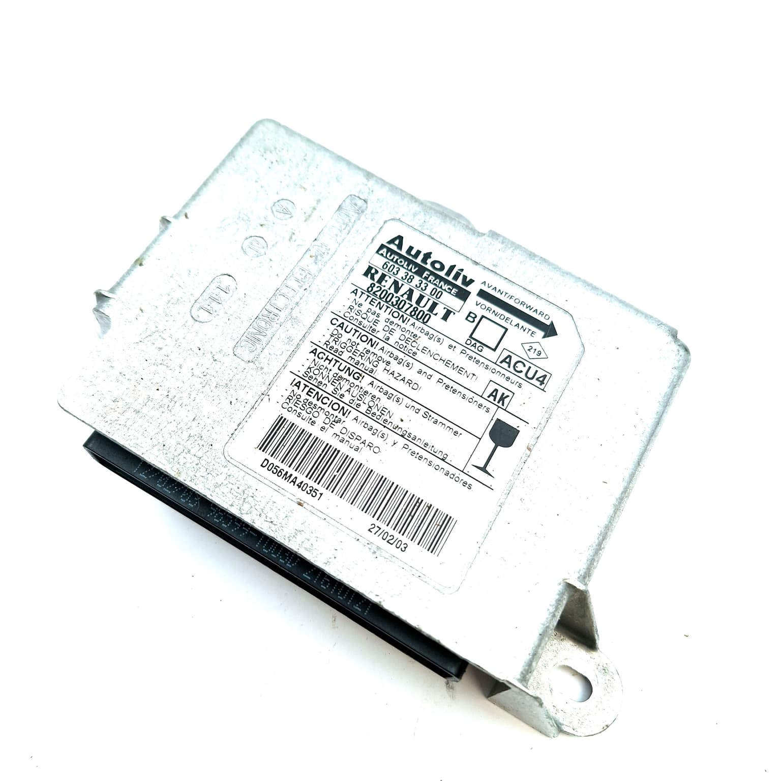 Airbag control module Renault MEGANE 2 2002–2010 603383300 – 1