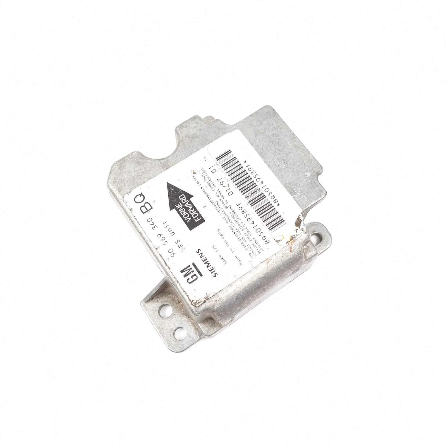 Airbag control module Opel VECTRA B 1995–2002 90569340 – 1