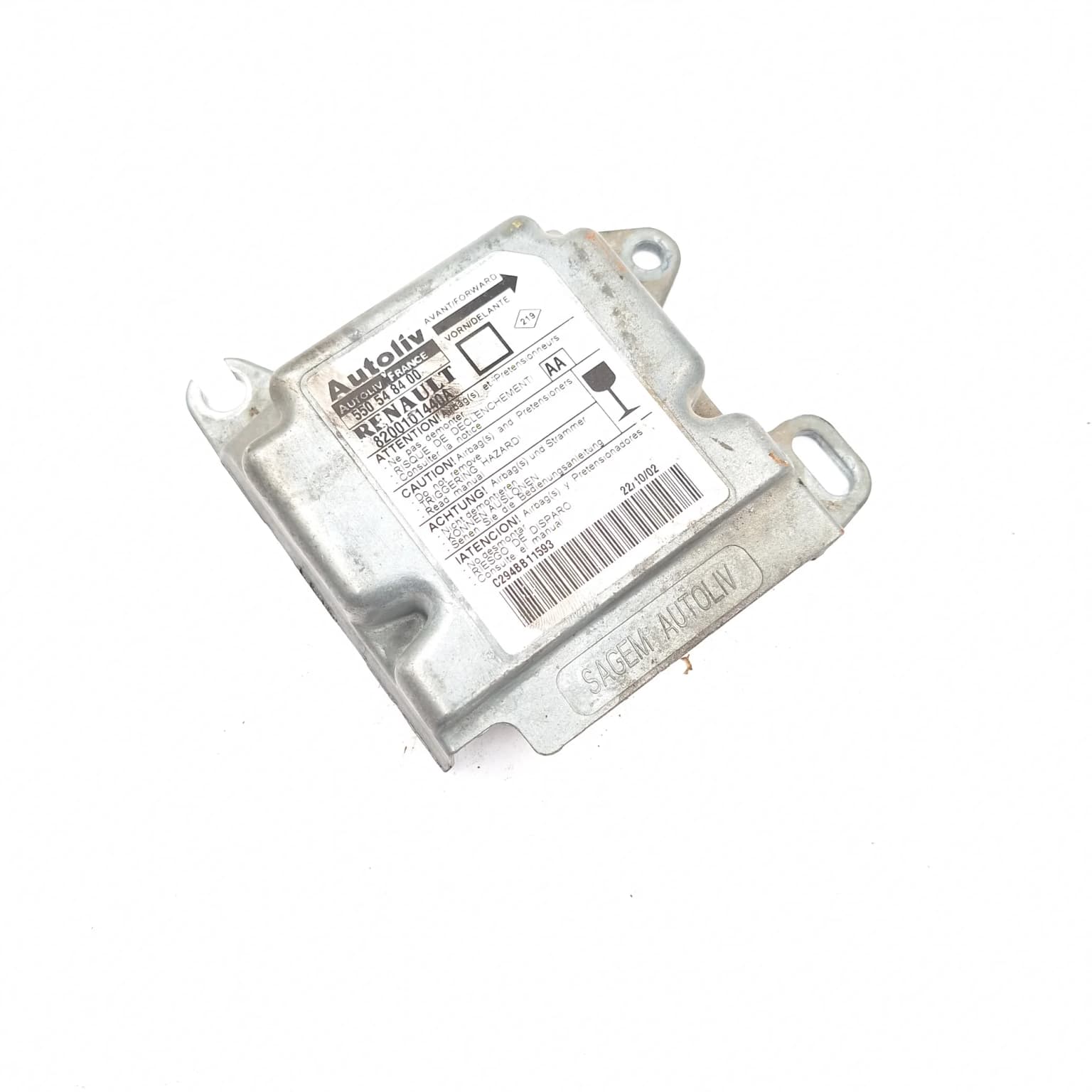 Airbag control module Renault MEGANE 1 1995–2002 550548400 – 1
