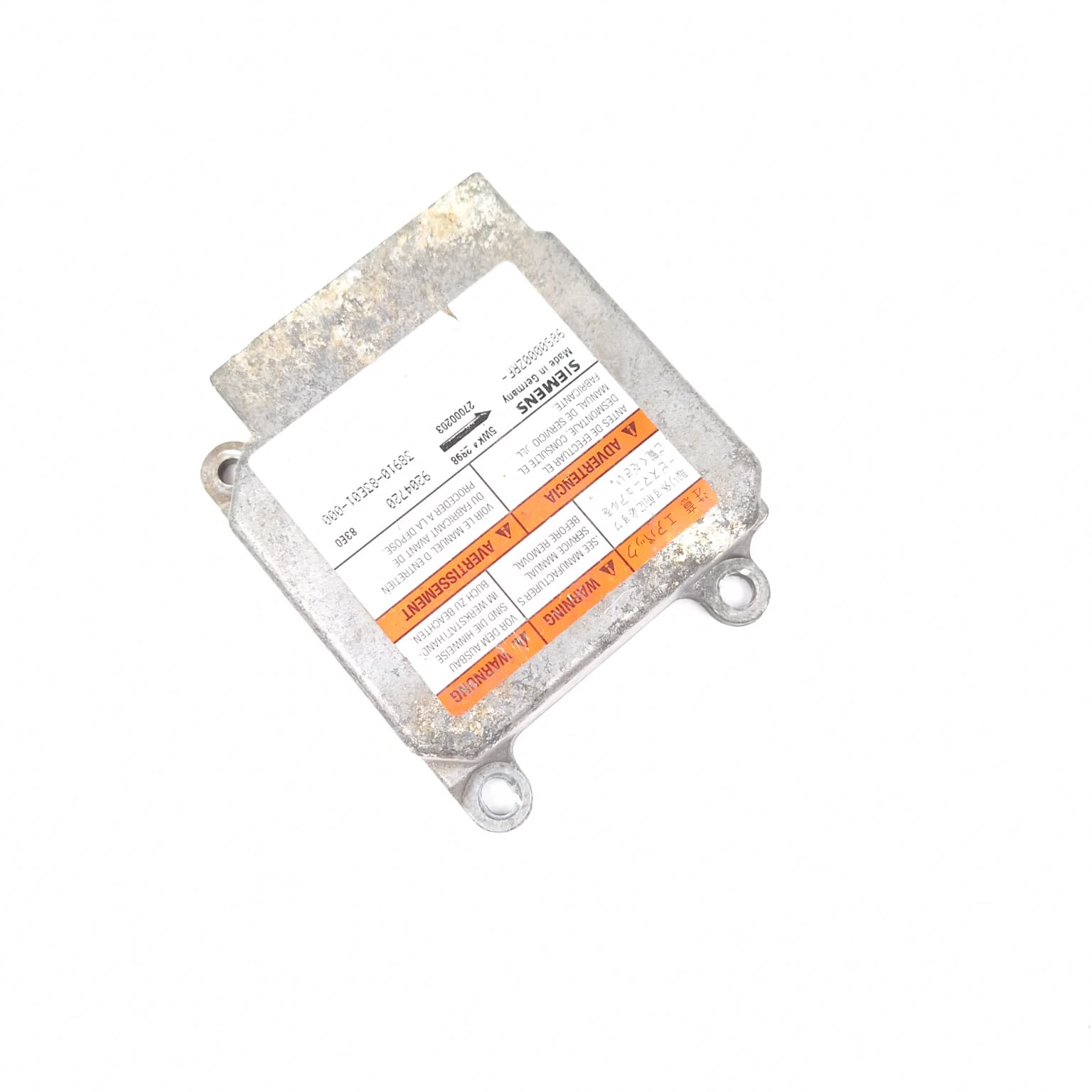 Airbag control module Opel AGILA (A) (H00) 2000–2007 98S000ZRF – 1