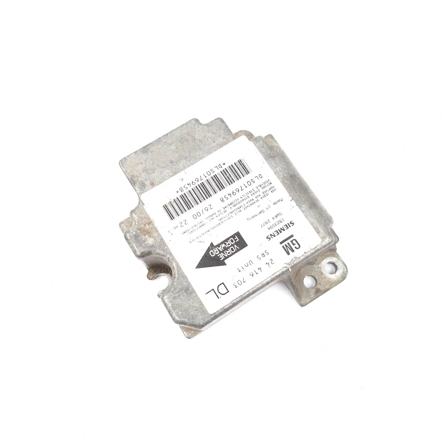Airbag control module Opel ASTRA G 1998–2009 24416703 – 1