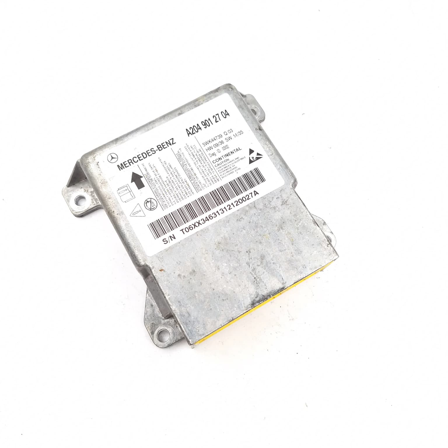 Airbag control module Mercedes-Benz C-CLASS (W204) 2007–2014 A2049012704 – 1