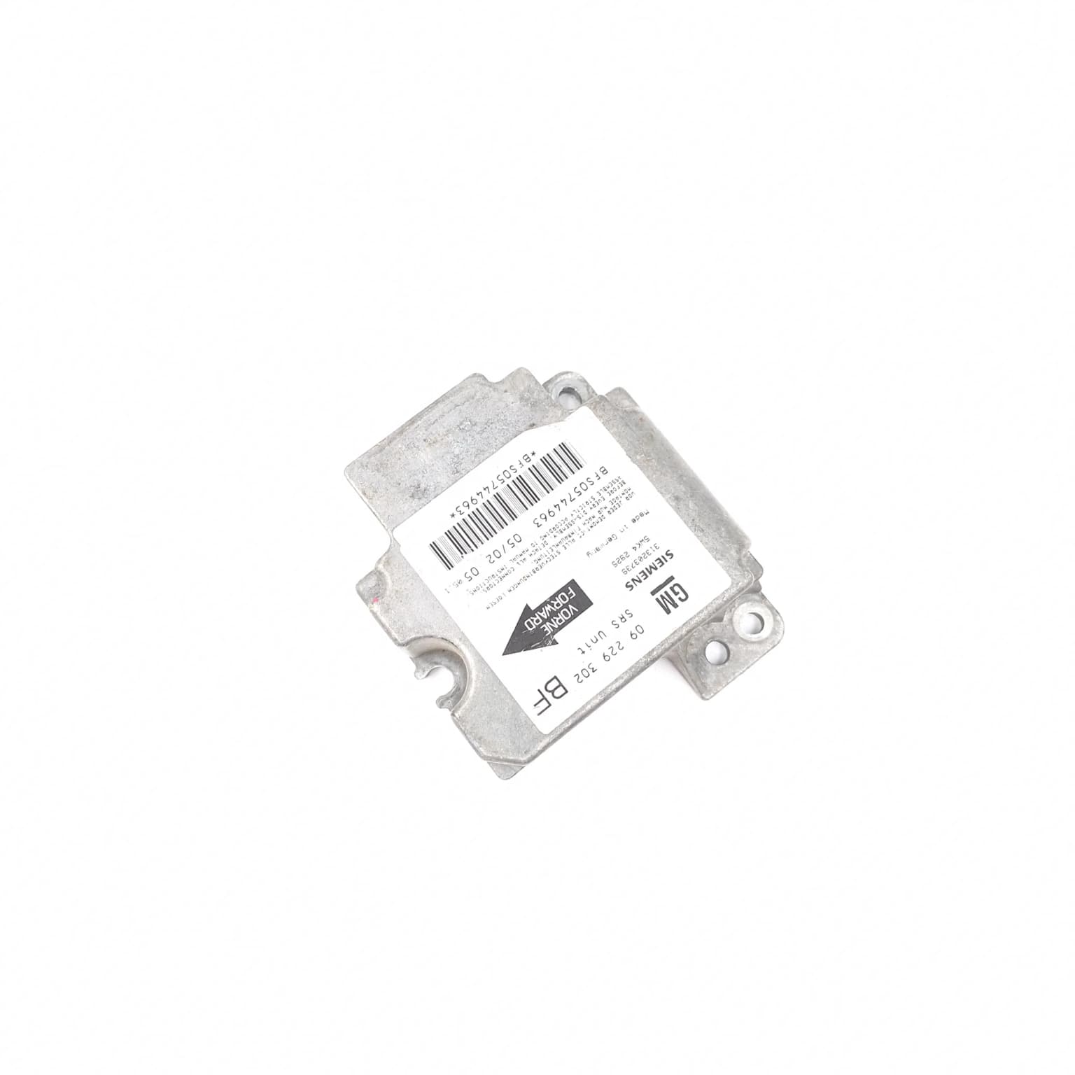 Airbag control module Opel ASTRA G 1998–2009 09229302 – 1