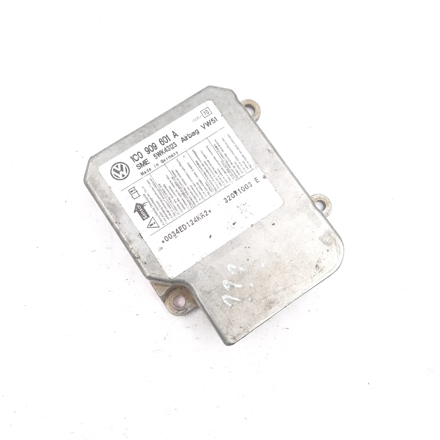 Airbag control module Skoda FABIA 1 1999–2007 1C0909601A – 1