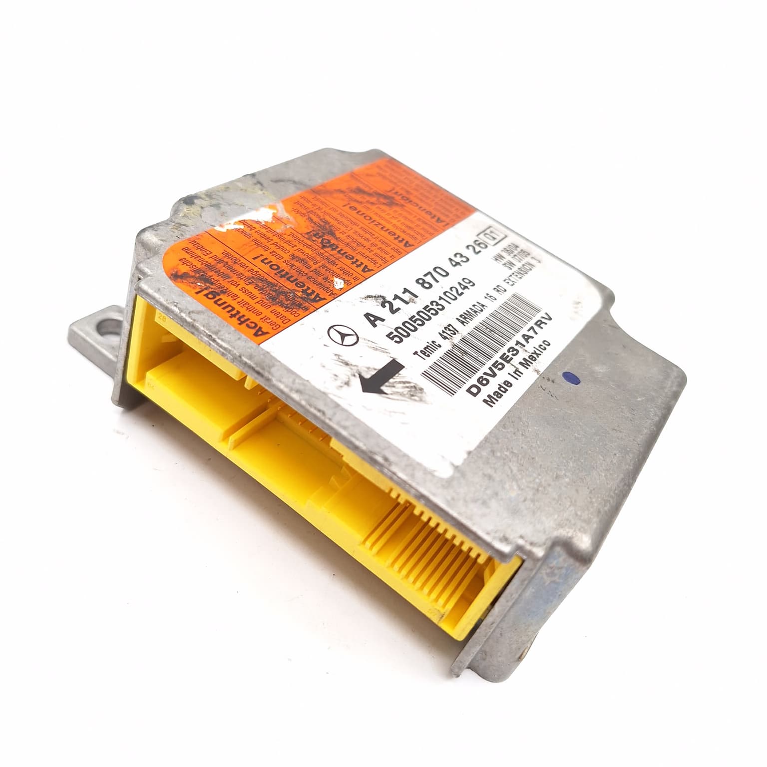 Airbag control module Mercedes-Benz CLS (C219) 2004–2010 CLS 500 (219.375) M 113.967 A2118704326 – 1
