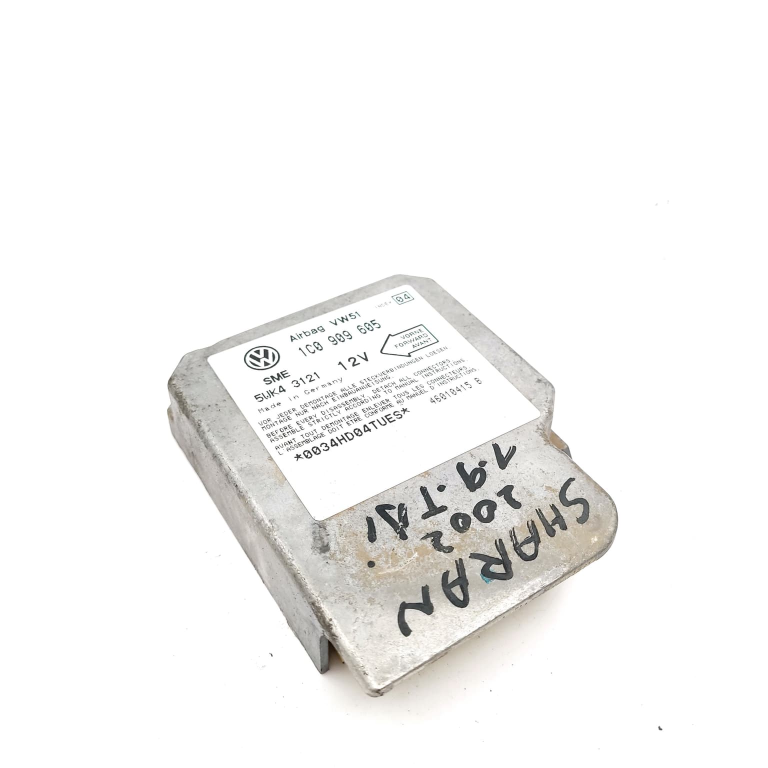 Airbag control module VW SHARAN (7M) 1995–2010 5WK43121 – 1