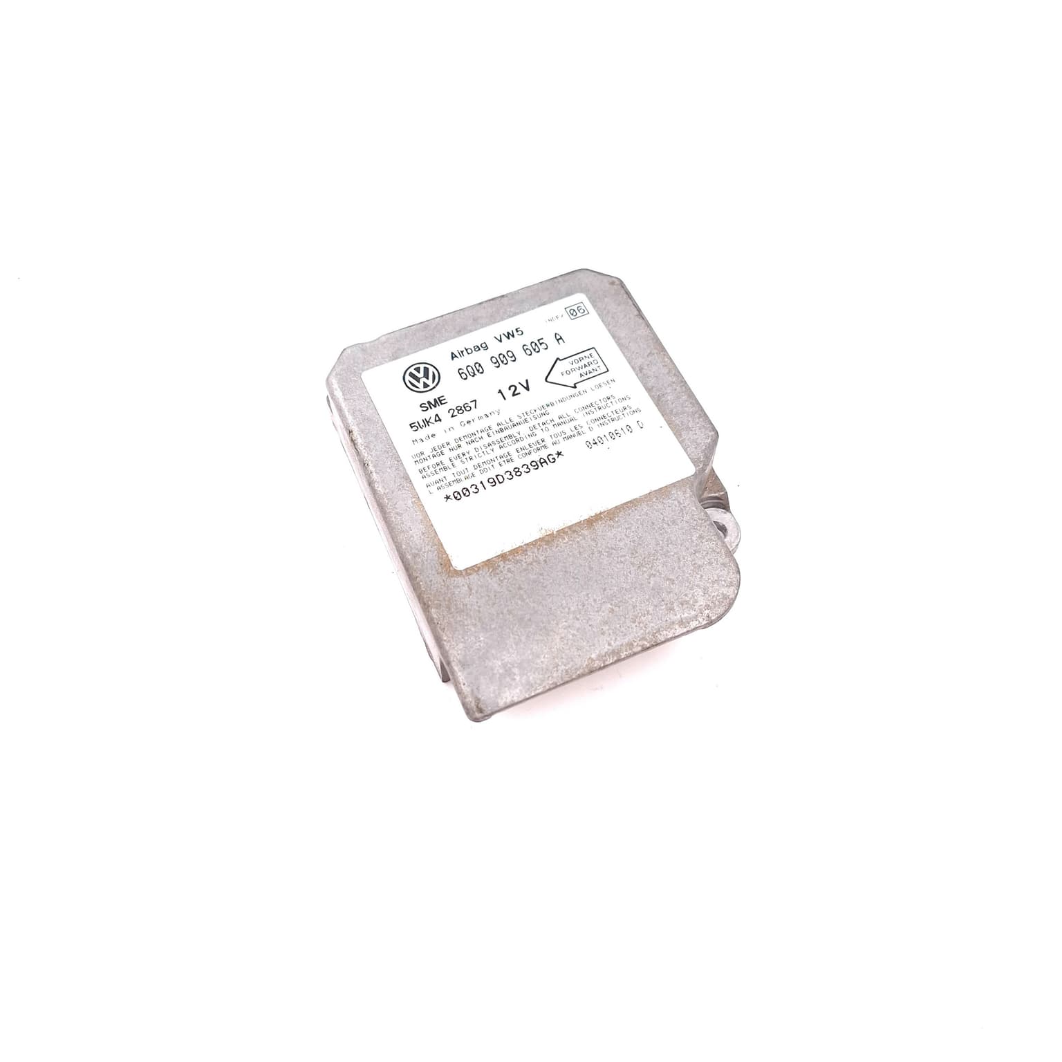 Airbag control module VW GOLF 4 1997–2004 6Q0909605A – 1