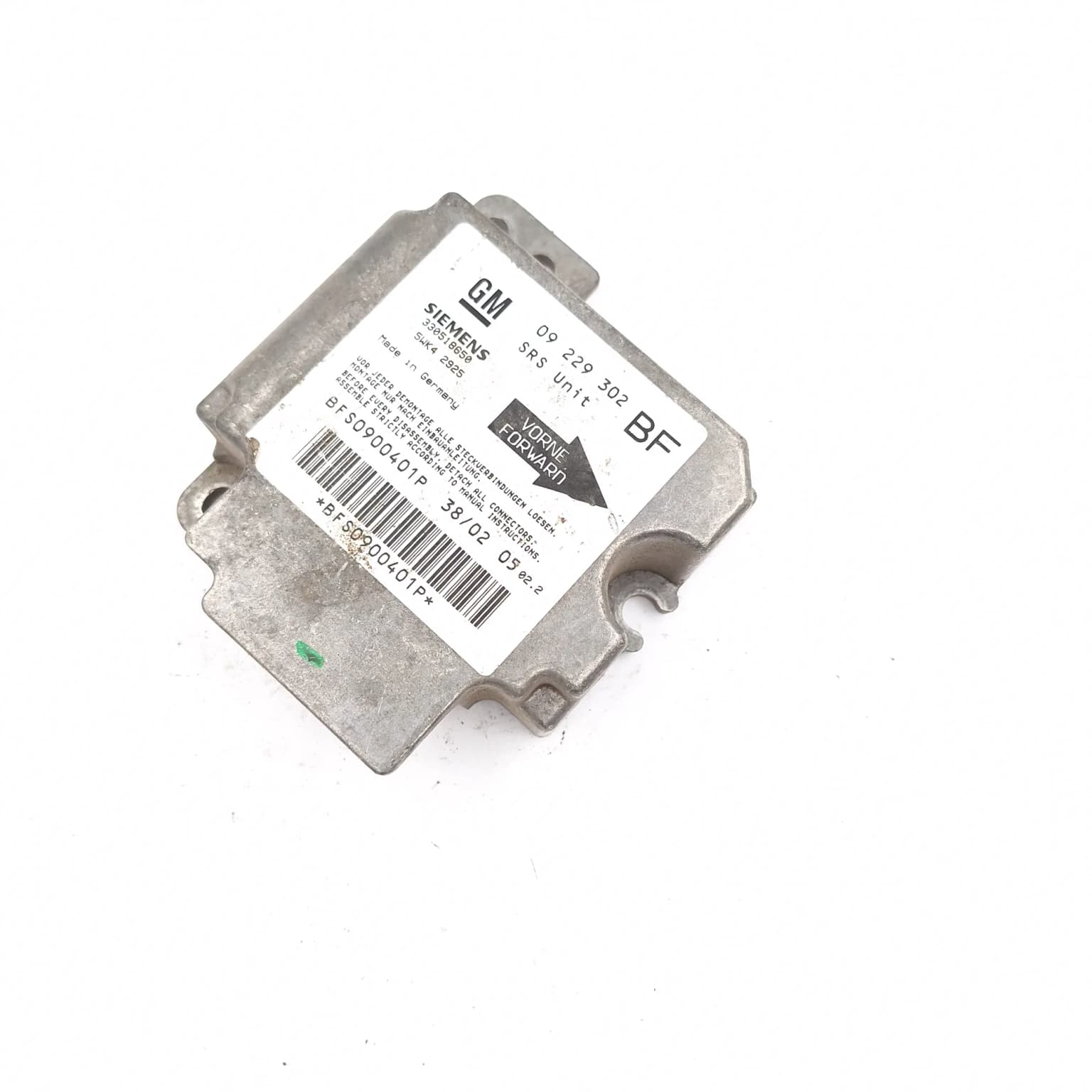 Airbag control module Opel ASTRA G 1998–2009 330518650 – 1
