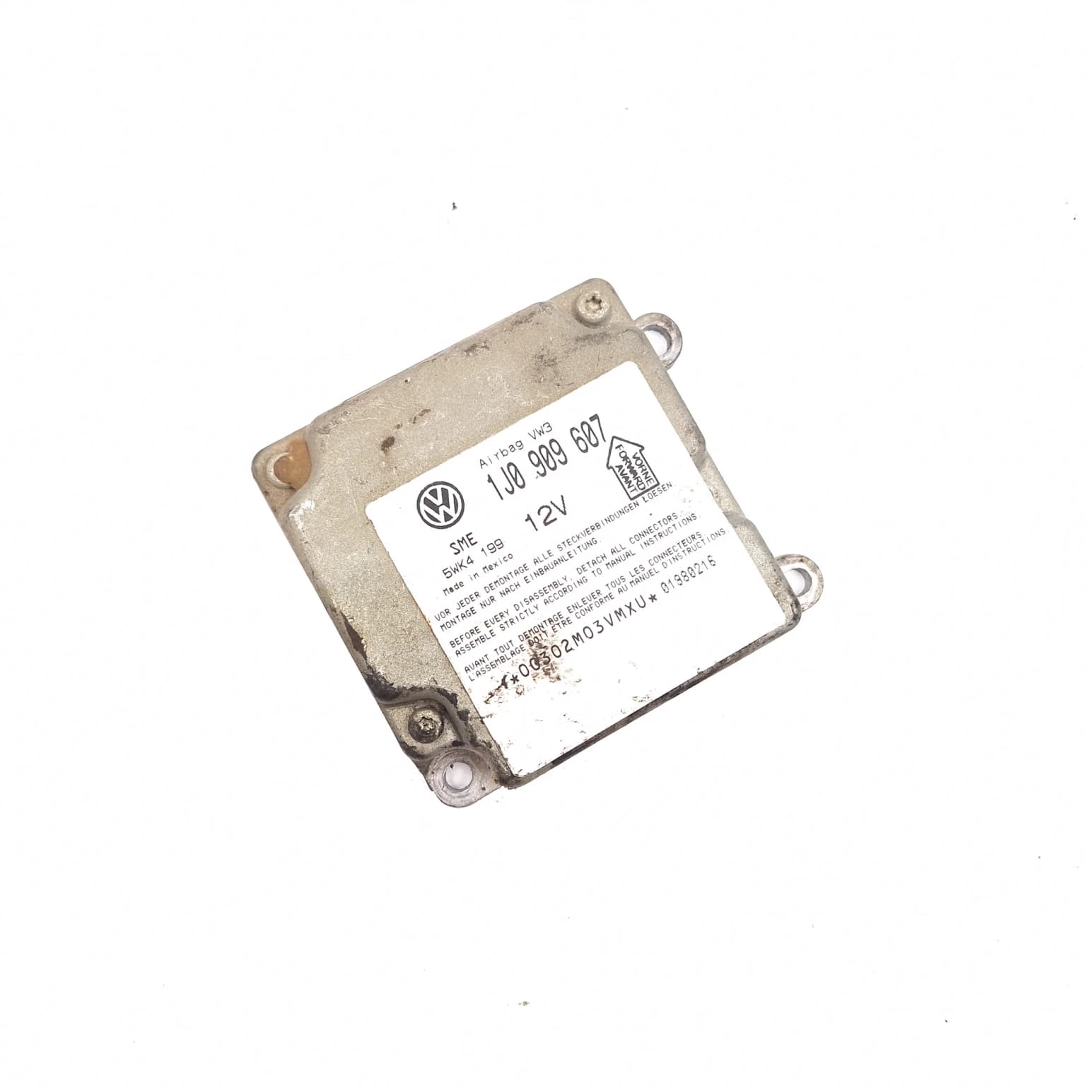 Airbag control module VW PASSAT B5, B5.5 1996–2005 1J0909607 – 1