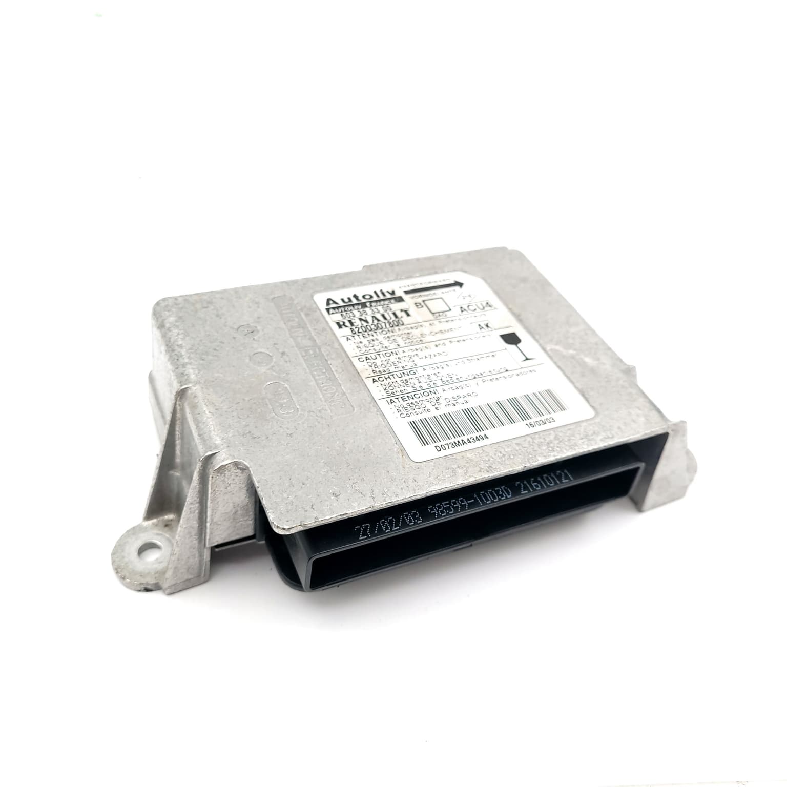 Airbag control module Renault MEGANE 2 2002–2010 8200307800 – 1