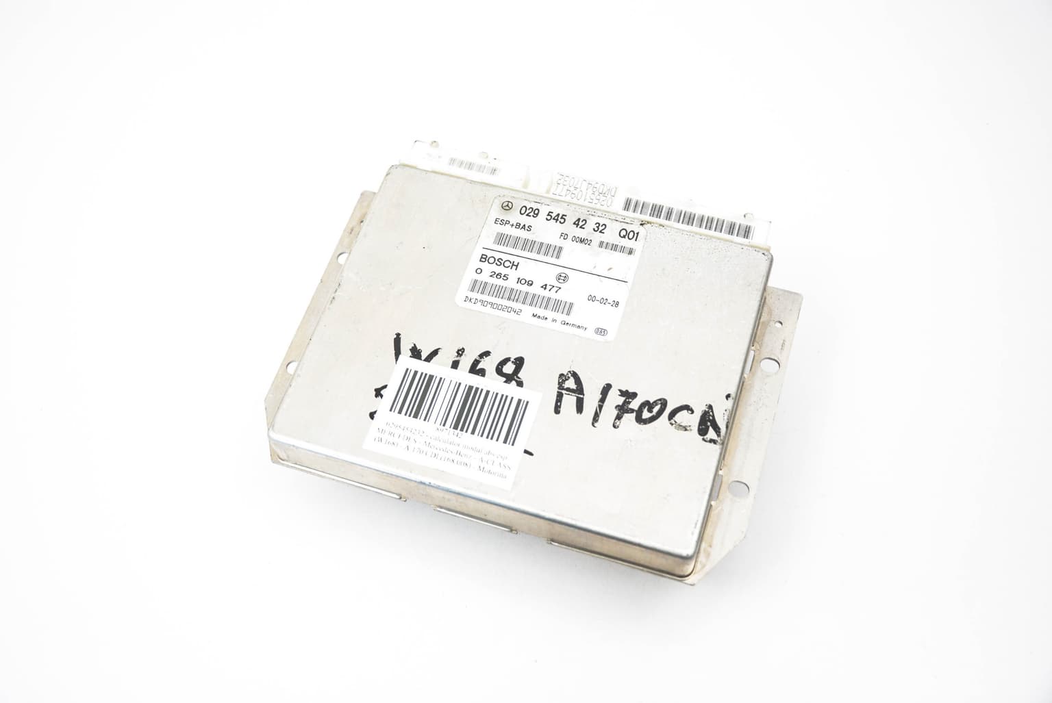 ABS ESP control unit Mercedes-Benz A-CLASS (W168) 1997–2004 A 170 CDI (168.008) 0295454232 – 1