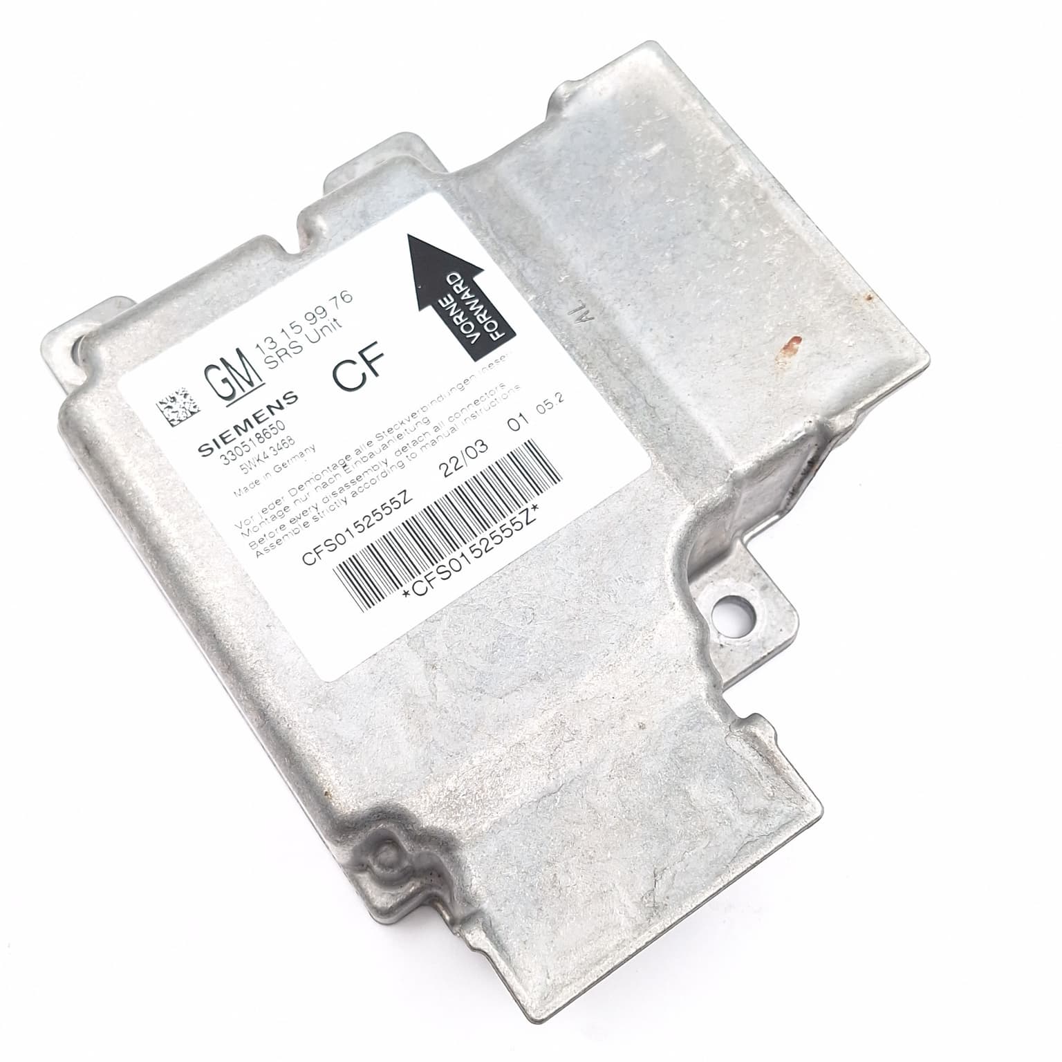 Airbag control module Opel VECTRA C 2002–2008 13159976 – 1