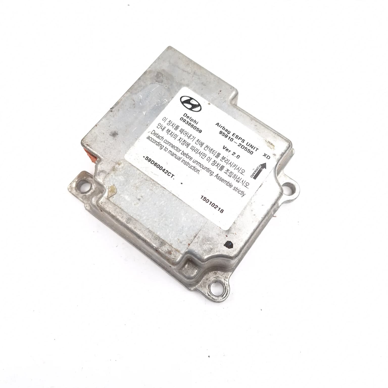 Airbag control module Hyundai ELANTRA (XD) 2000–2006 09386059 – 1
