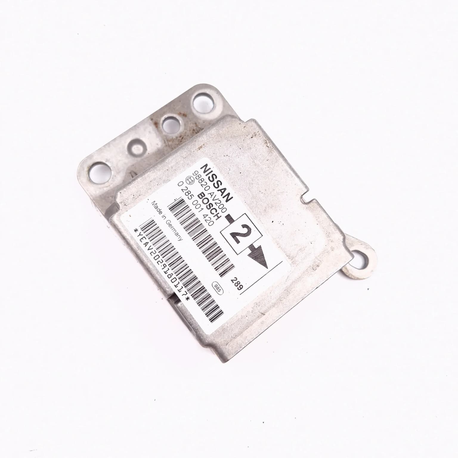 Airbag control module Nissan PRIMERA (P12, WP12) 2002–2007 1.8 QG18DE 98820AV200 – 1