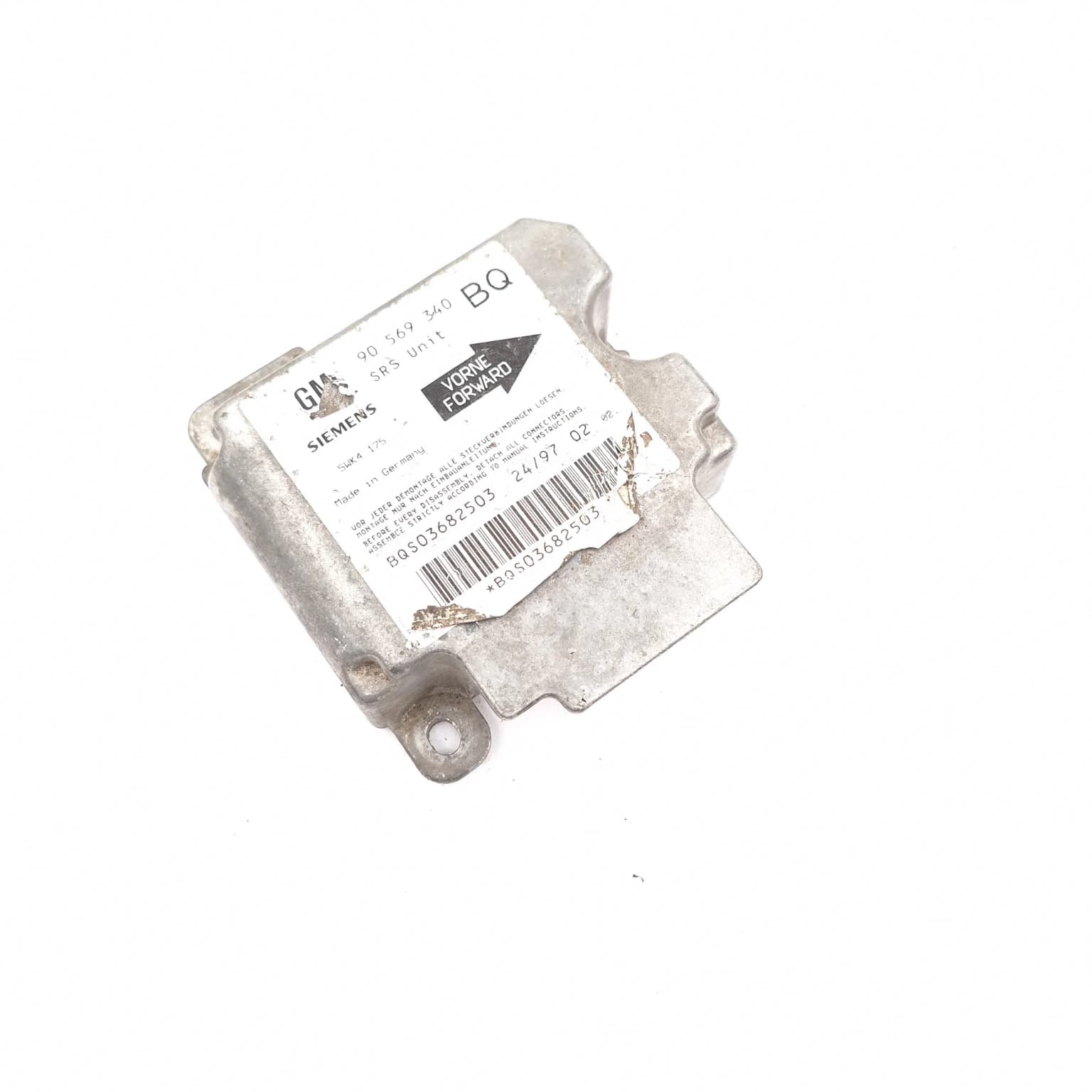 Airbag control module Opel VECTRA B 1995–2002 90569340 – 1