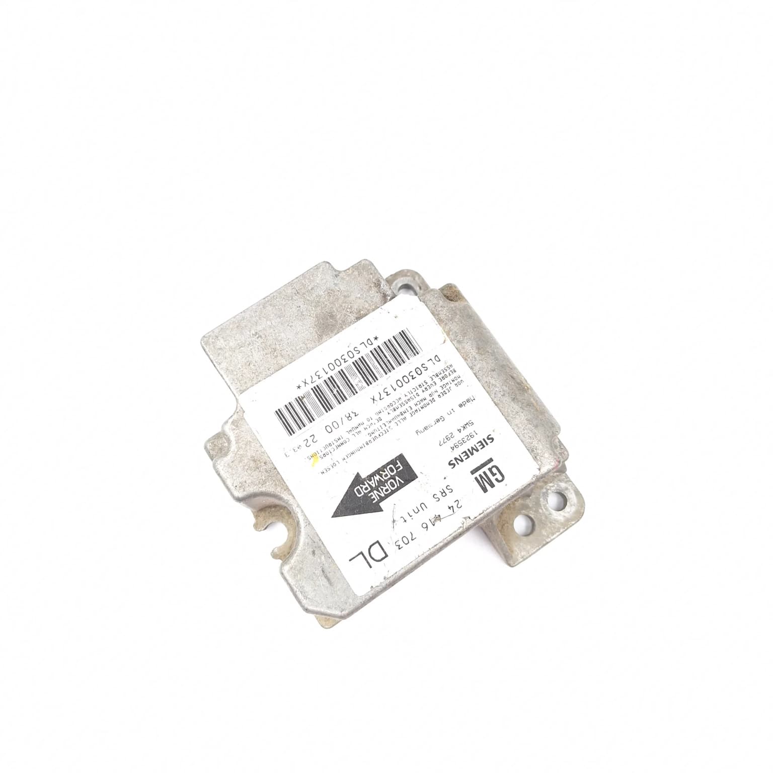 Airbag control module Opel ASTRA G 1998–2009 1923594 – 1