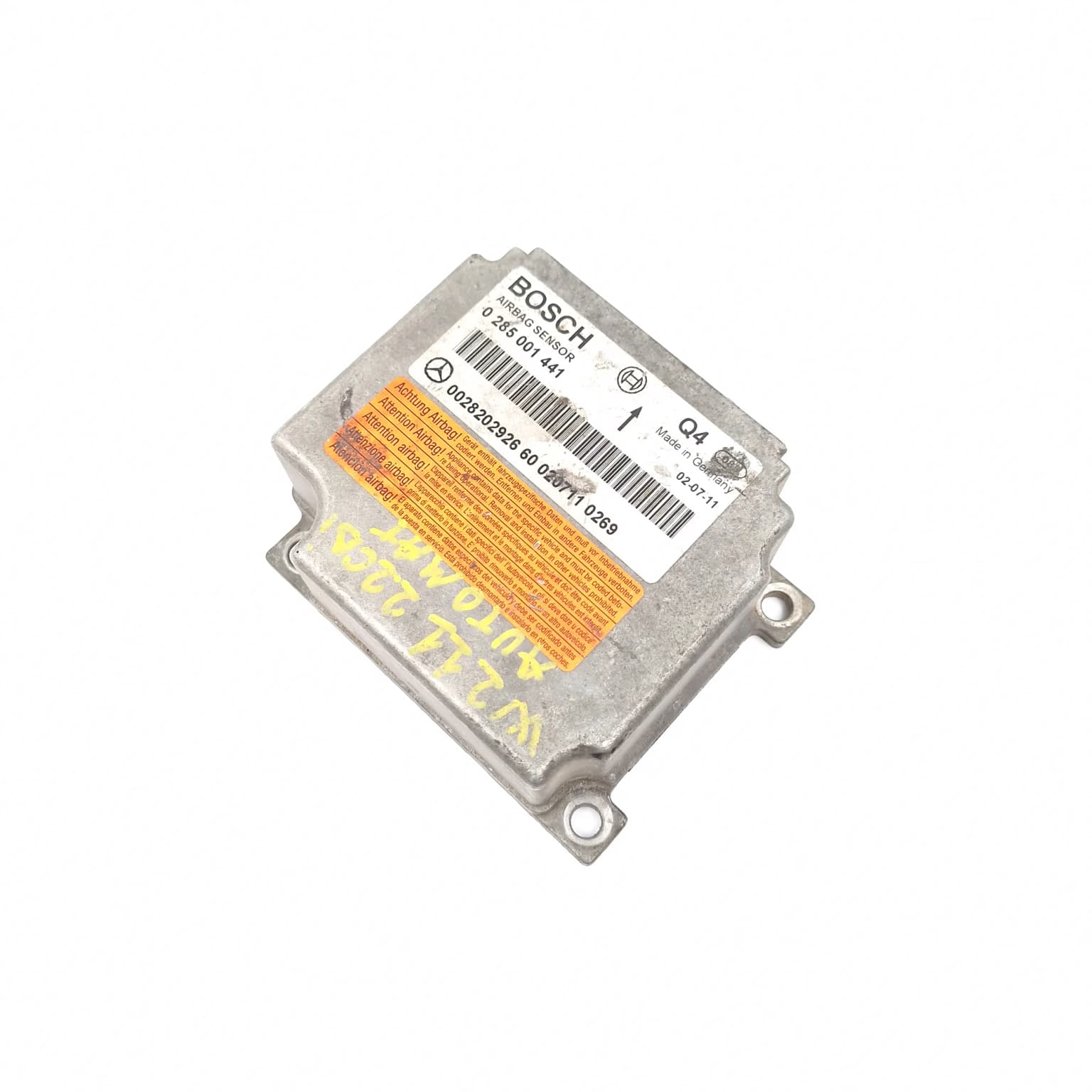 Airbag control module Mercedes-Benz E-CLASS (W211) 2002–2009 0285001441 – 1