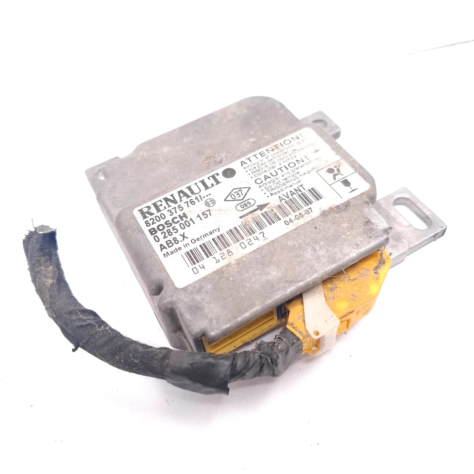 Airbag control module Renault CLIO 2 / SYMBOL 1 1998–2008 8200375761 – 1