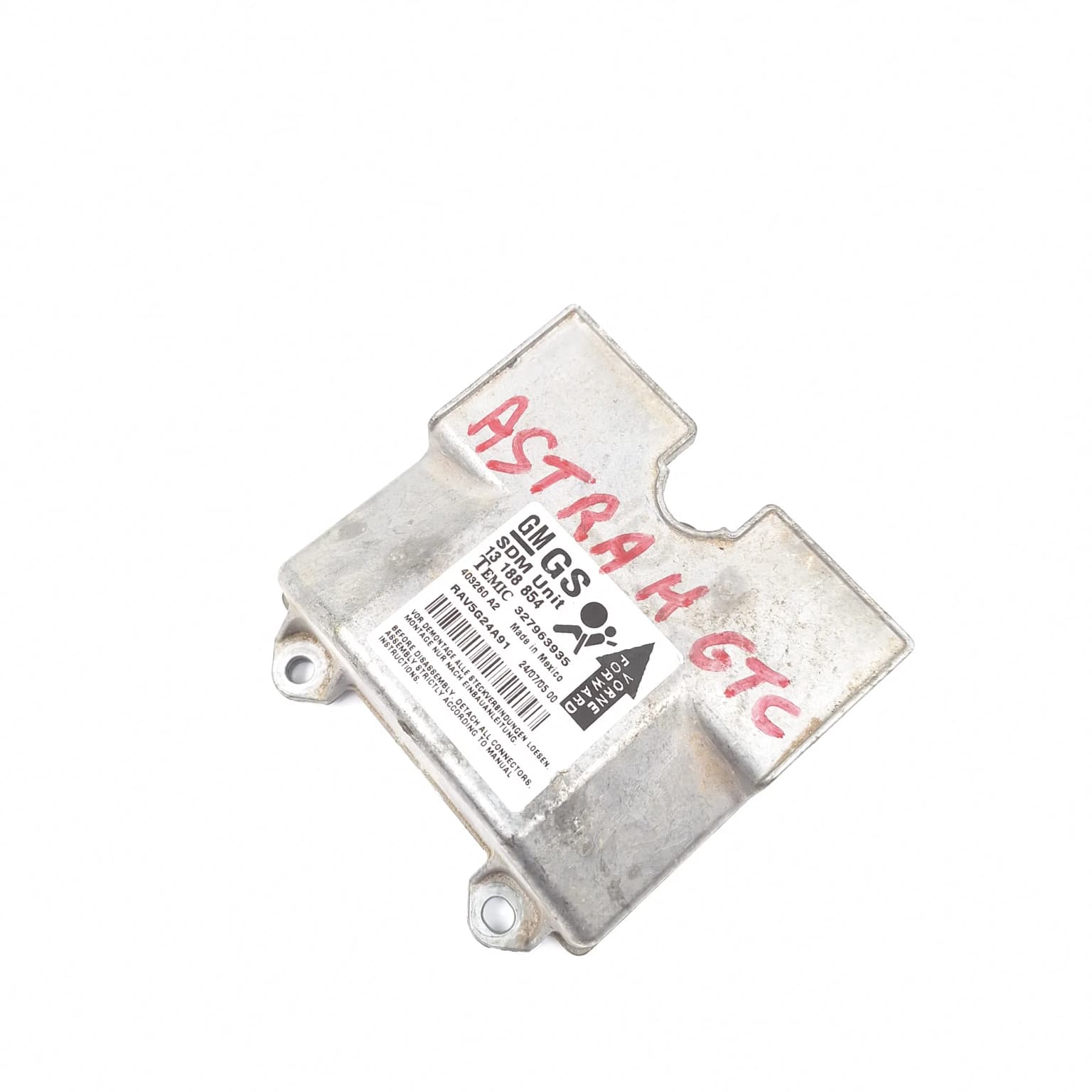 Airbag control module Opel ASTRA H 2004–2012 13188854 – 1
