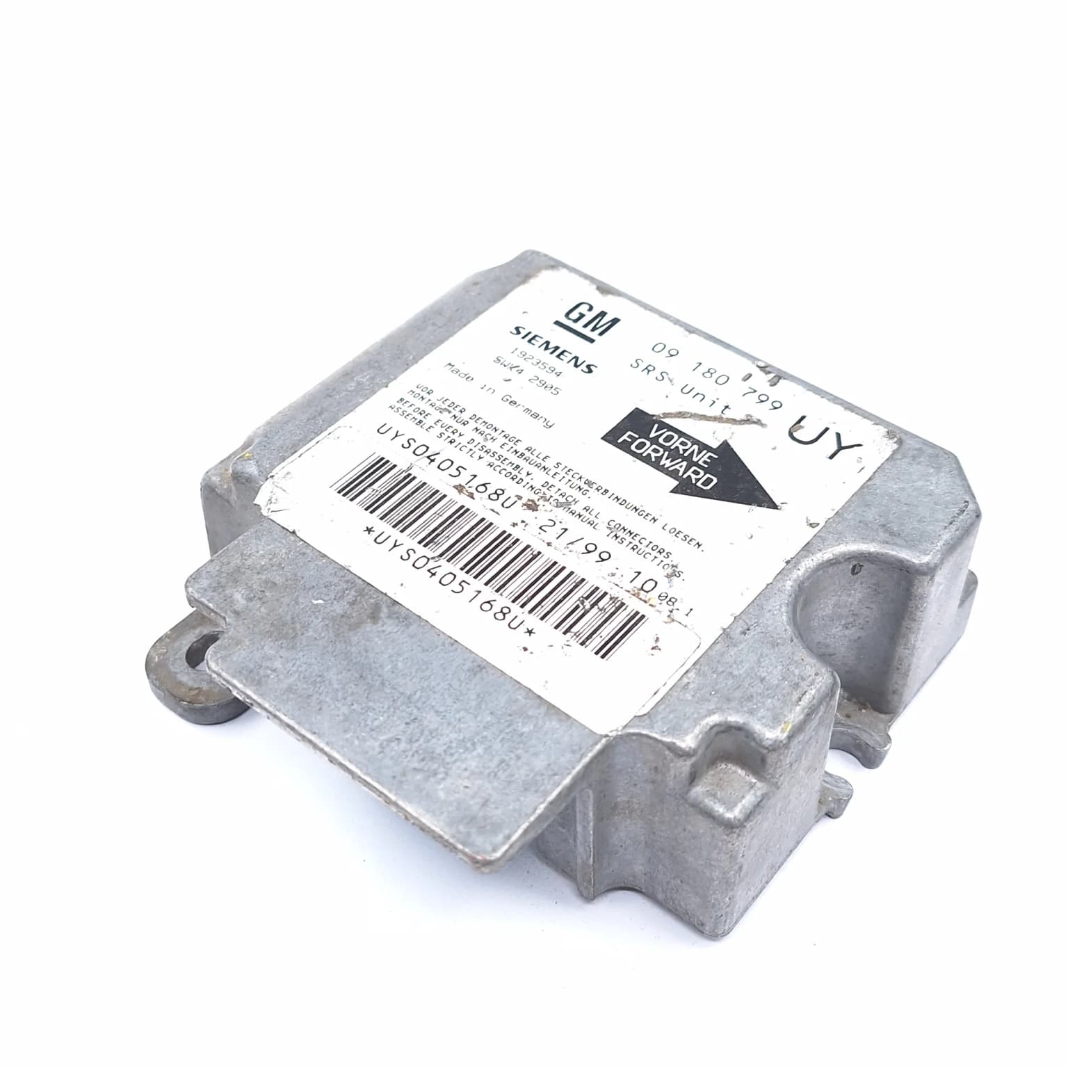Airbag control module Opel ASTRA G 1998–2009 09180799 – 1
