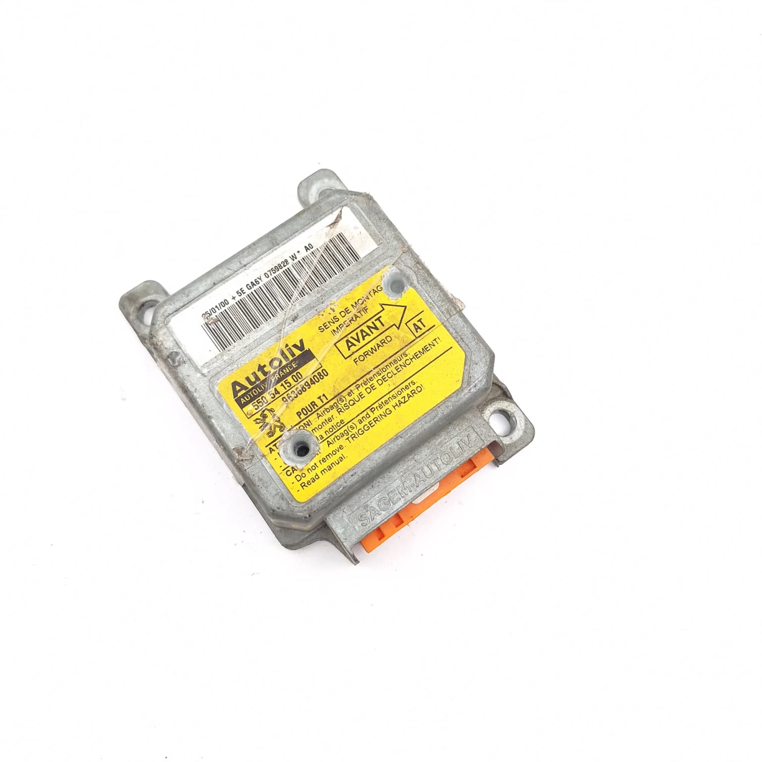 Airbag control module Peugeot 206 1998–2013 9636894080 – 1