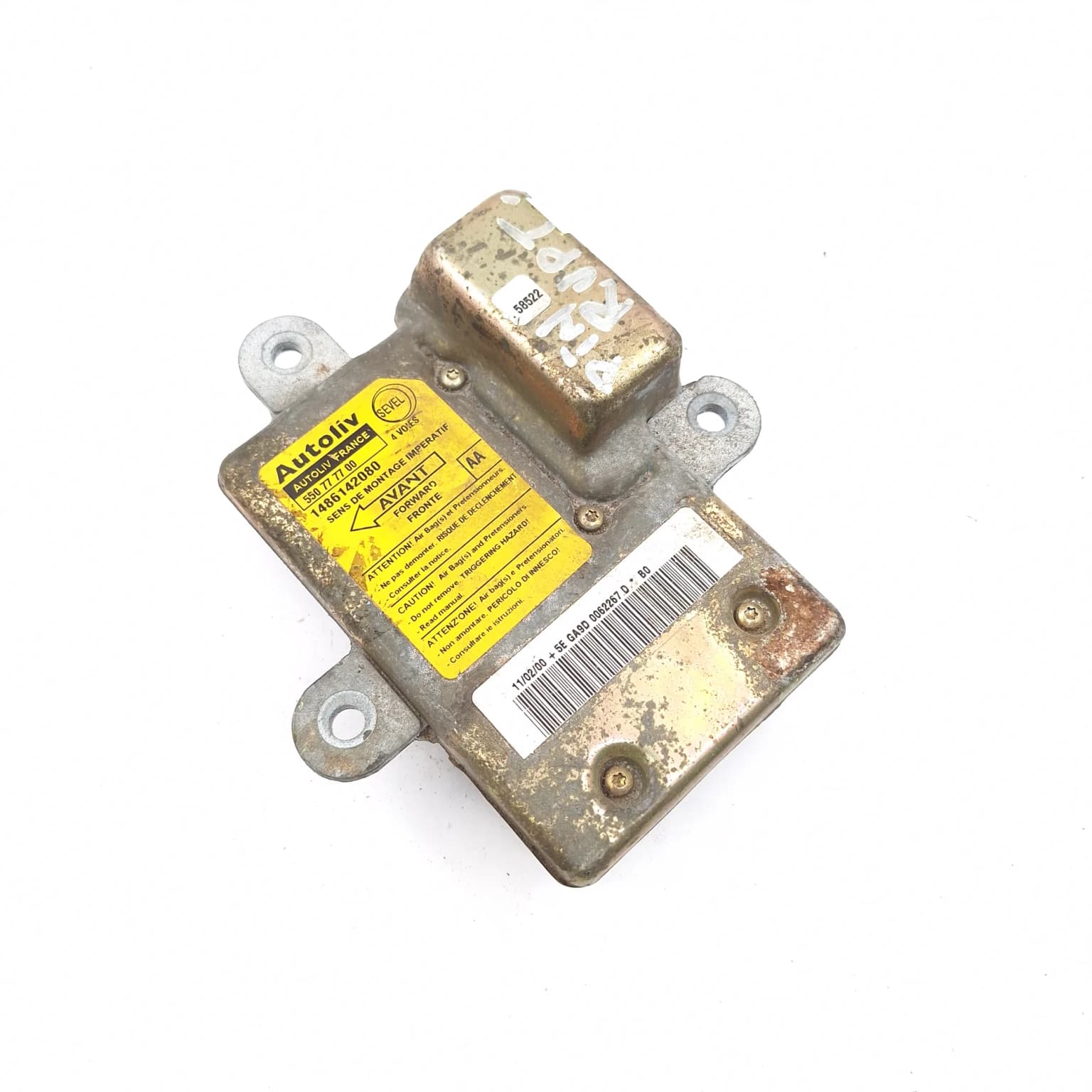 Calculateur d'airbag Peugeot 806 (221) 1994–2002 550777700 – 1