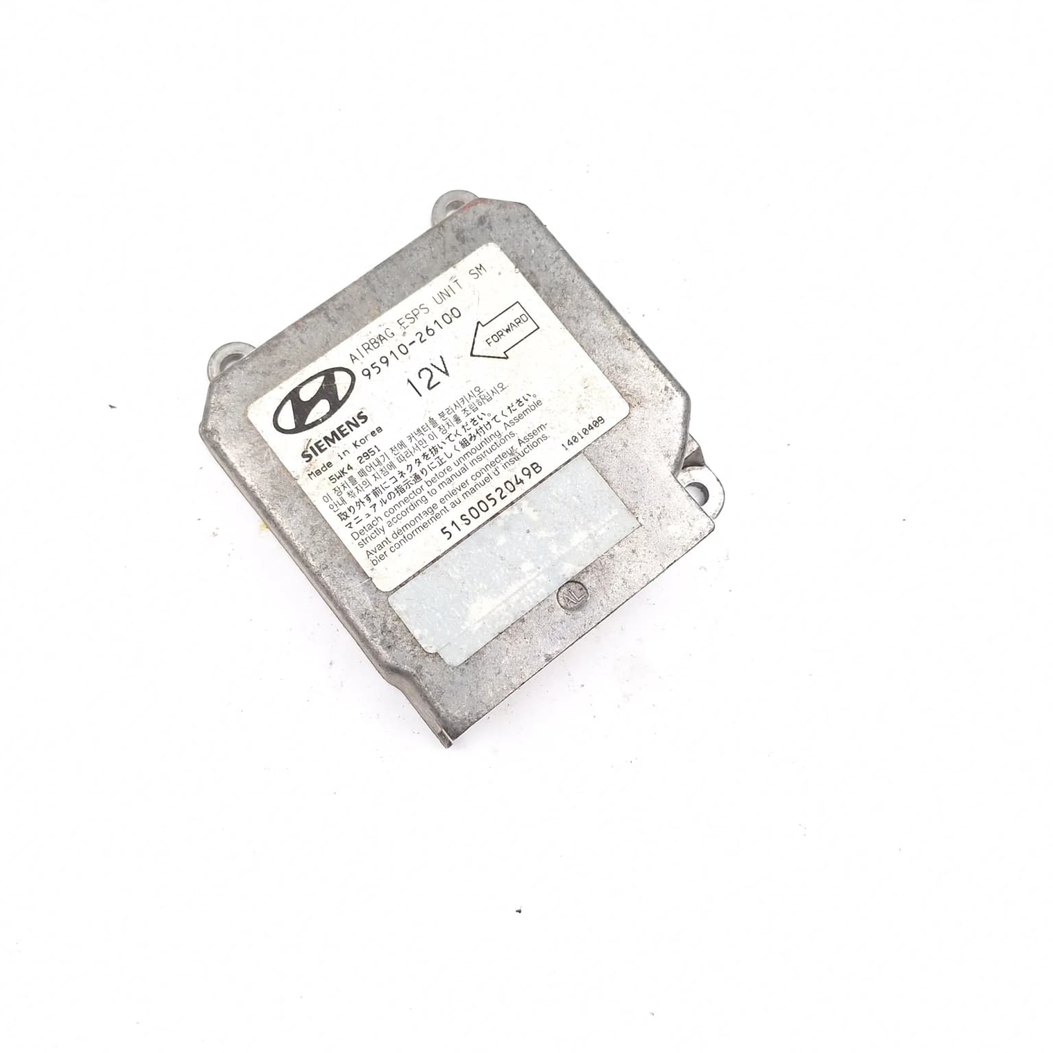 Airbag control module Hyundai SANTA FE 1 (SM) 2000–2006 9591026100 – 1