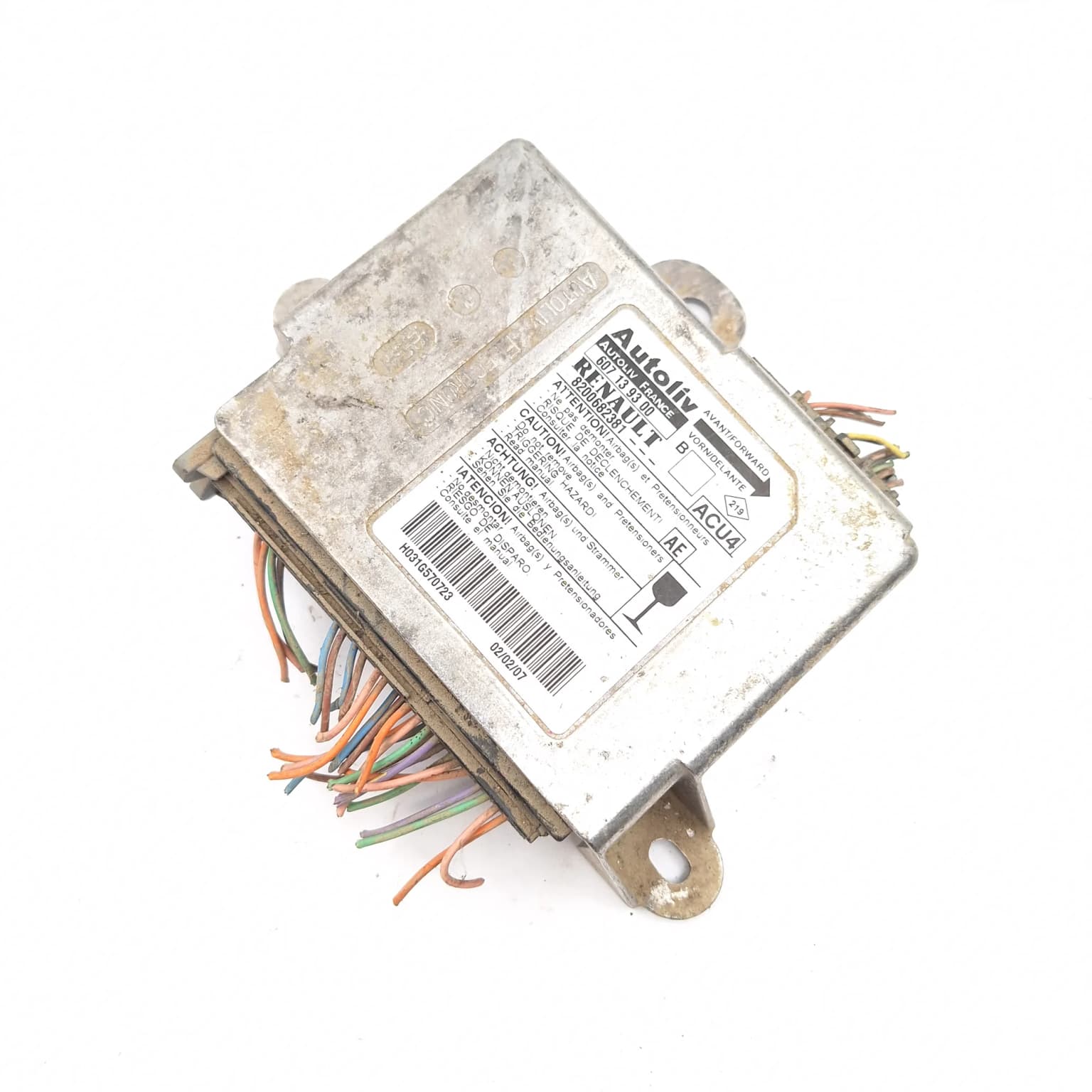 Airbag control module Renault MEGANE 2 2002–2010 607139300 – 1
