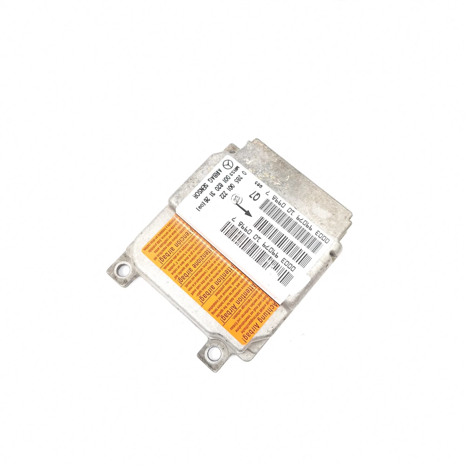 Airbag control module Mercedes-Benz A-CLASS (W169) 2004–2012 0285001222 – 1