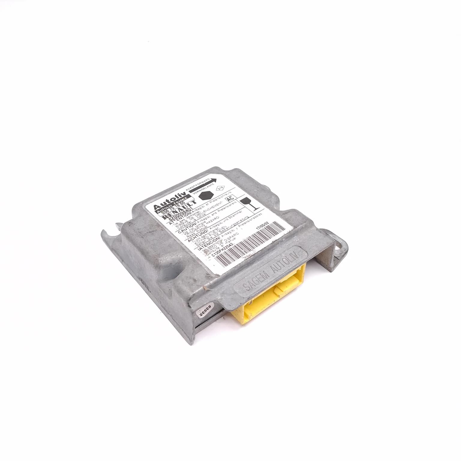 Airbag control module Renault KANGOO (KC) 1997–2007 550751800 – 1